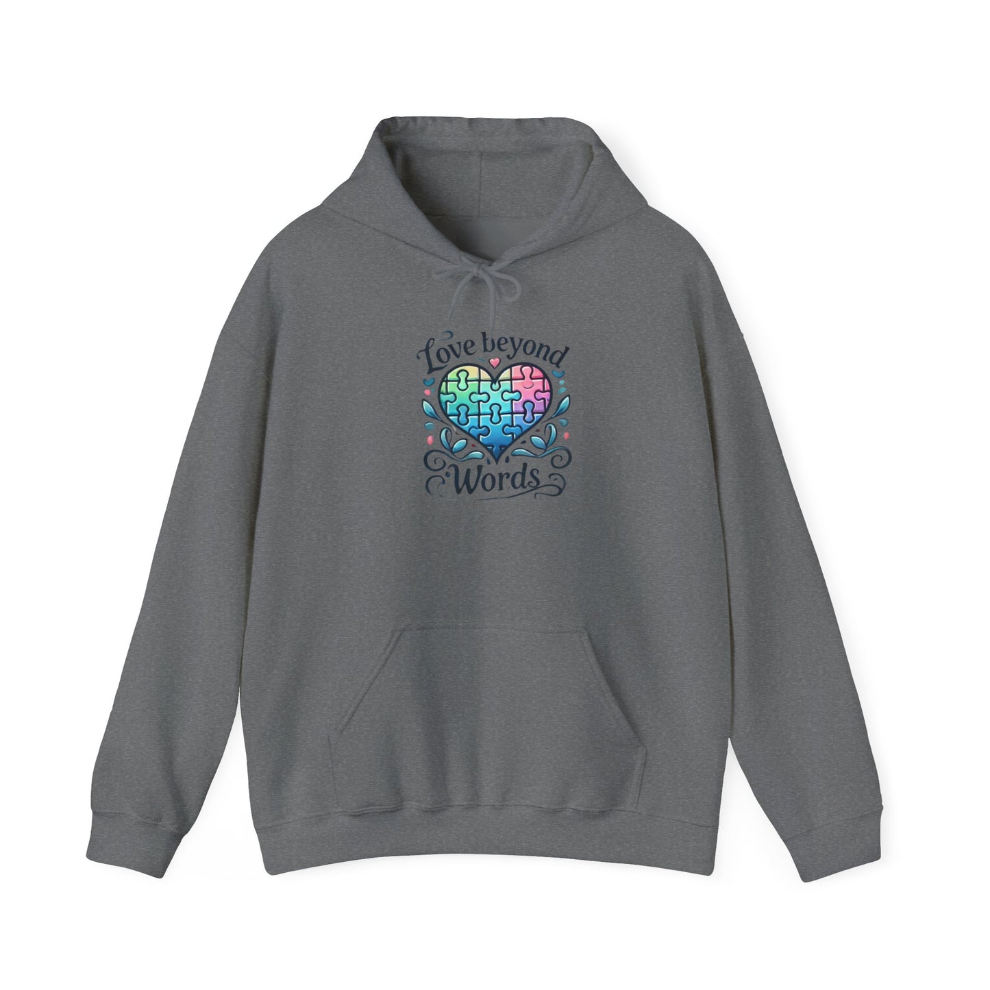 Love Beyond Words - Autism Awareness Hoodie - Cozy Unisex Sweatshirt for Warmth & Connection, Perfect for Gifts, Casual Wear, Gatherings