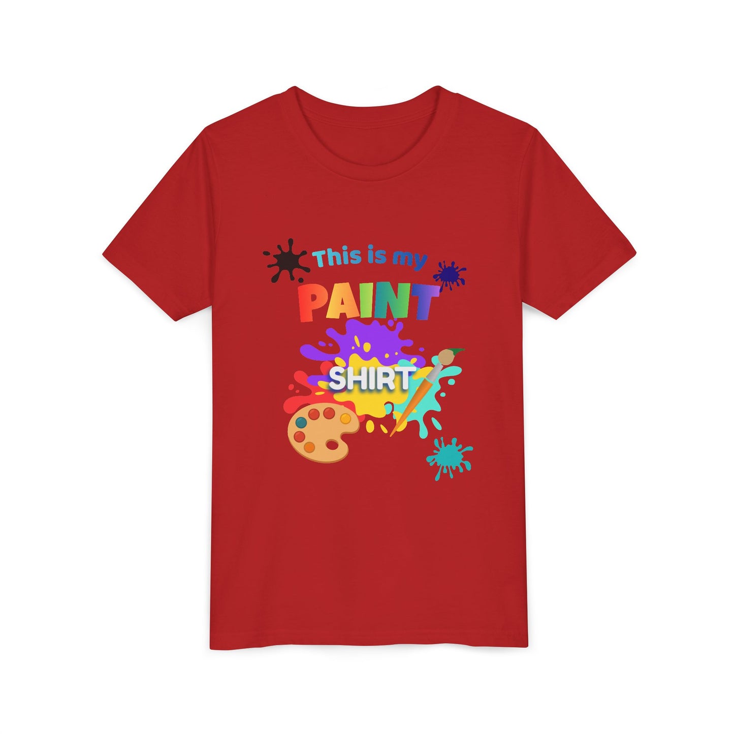 This Is My Paint Shirt Youth Tee SP | Kids Art Palette T-Shirt