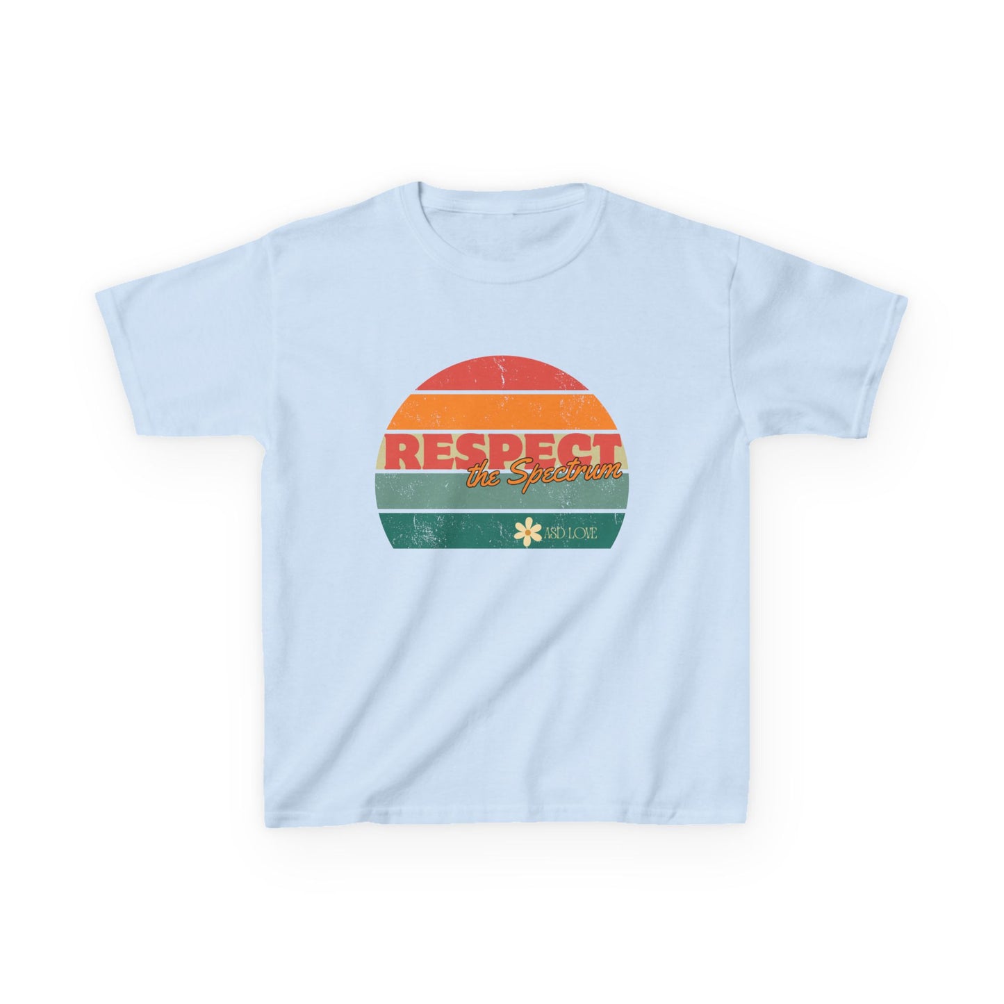 Respect the Spectrum - Rainbow Autism Awarness Kids Tee