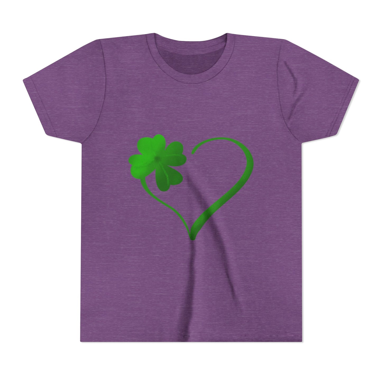 Shamrock Heart Youth Tee | St. Patrick's Day Clover Kids Shirt
