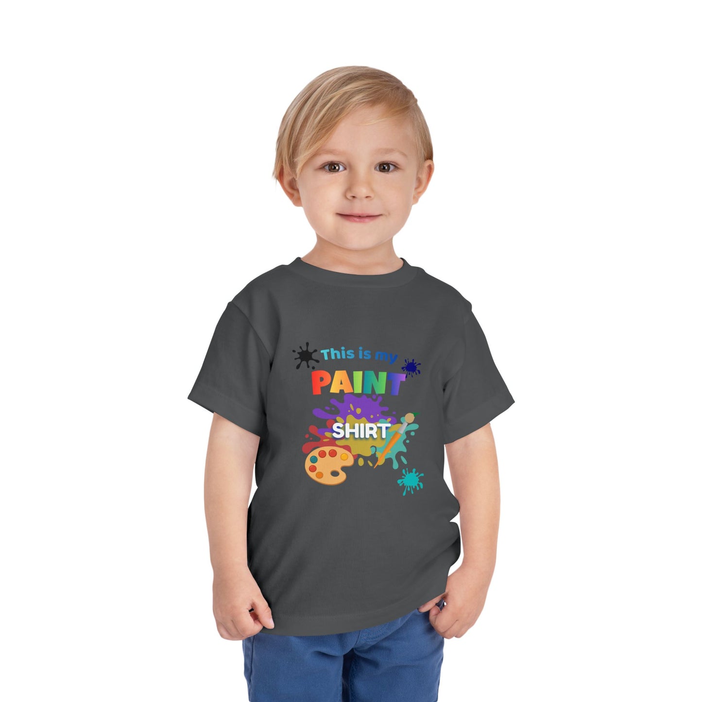 This Is My Paint Shirt Toddler Tee | Kids Painting Art Splash Shirt