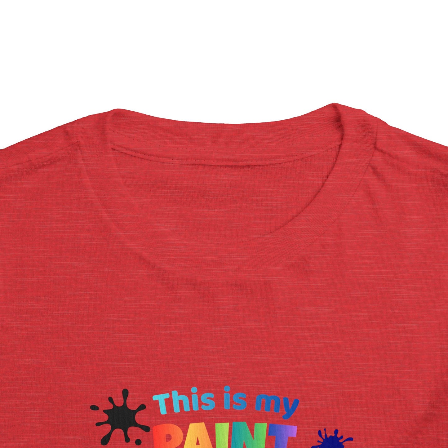 This Is My Paint Shirt Toddler Tee | Colorful Paint Palette Drips, Art Splash Design