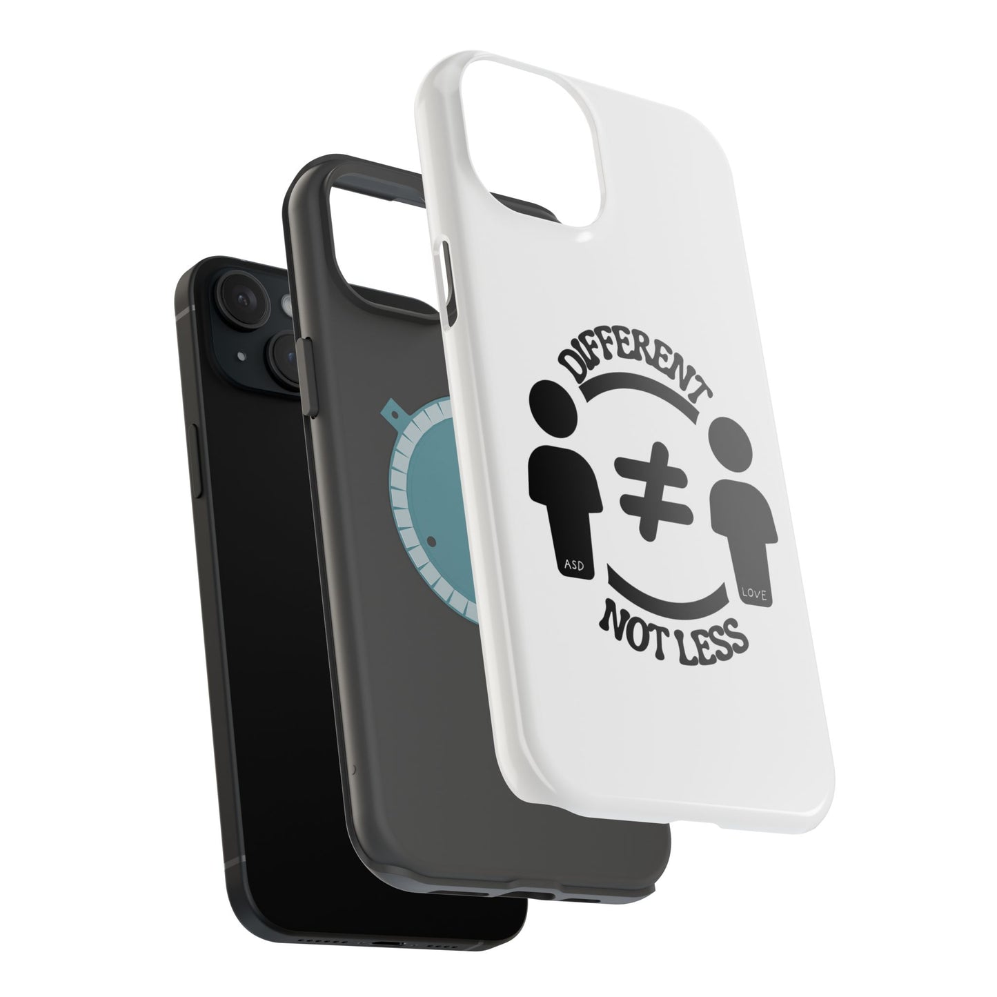 Silhouette Harmony: Different, Not Less - ASD Awareness Phone Case