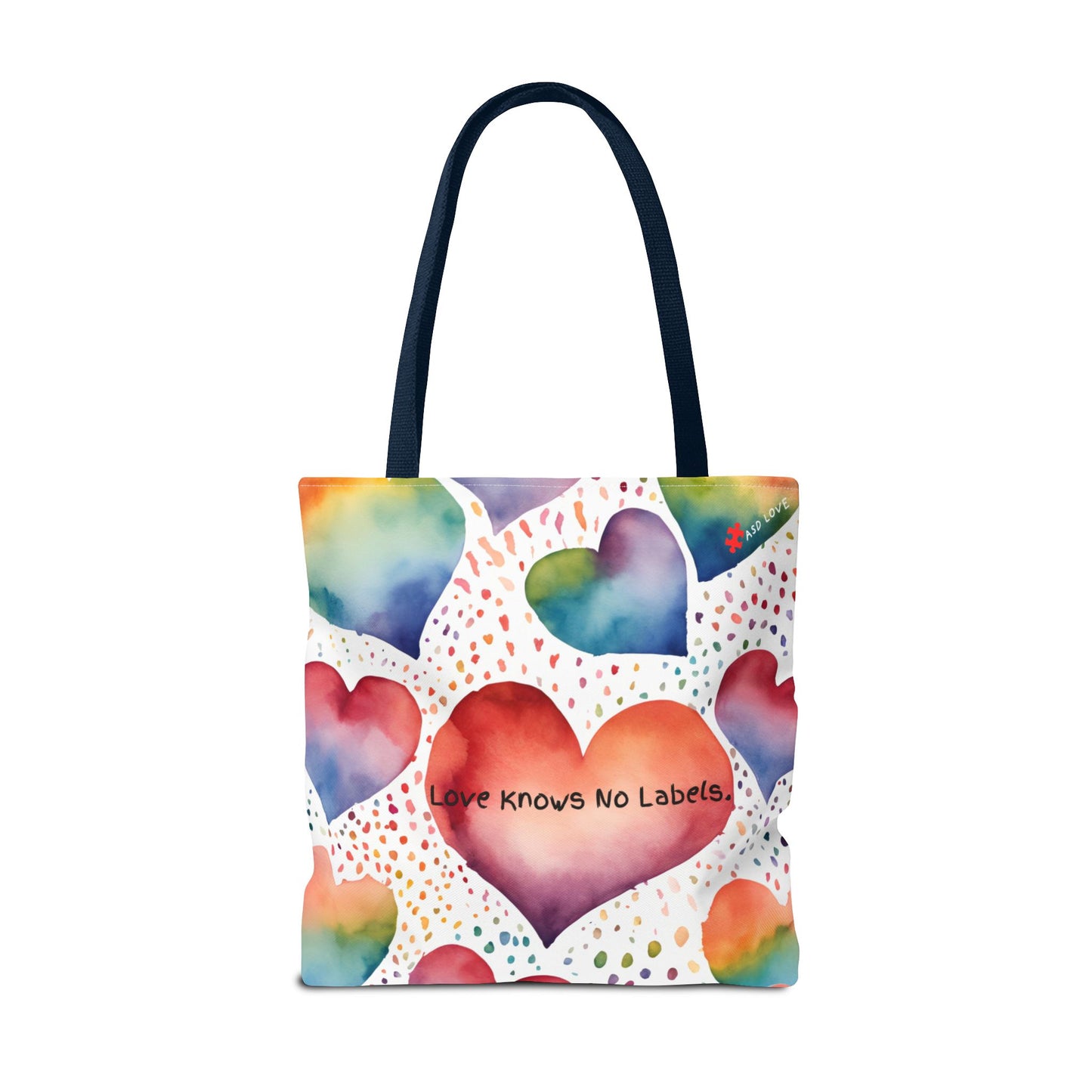 Love Knows No Labels Heart Balloons Tote Bag - Rise Above Division
