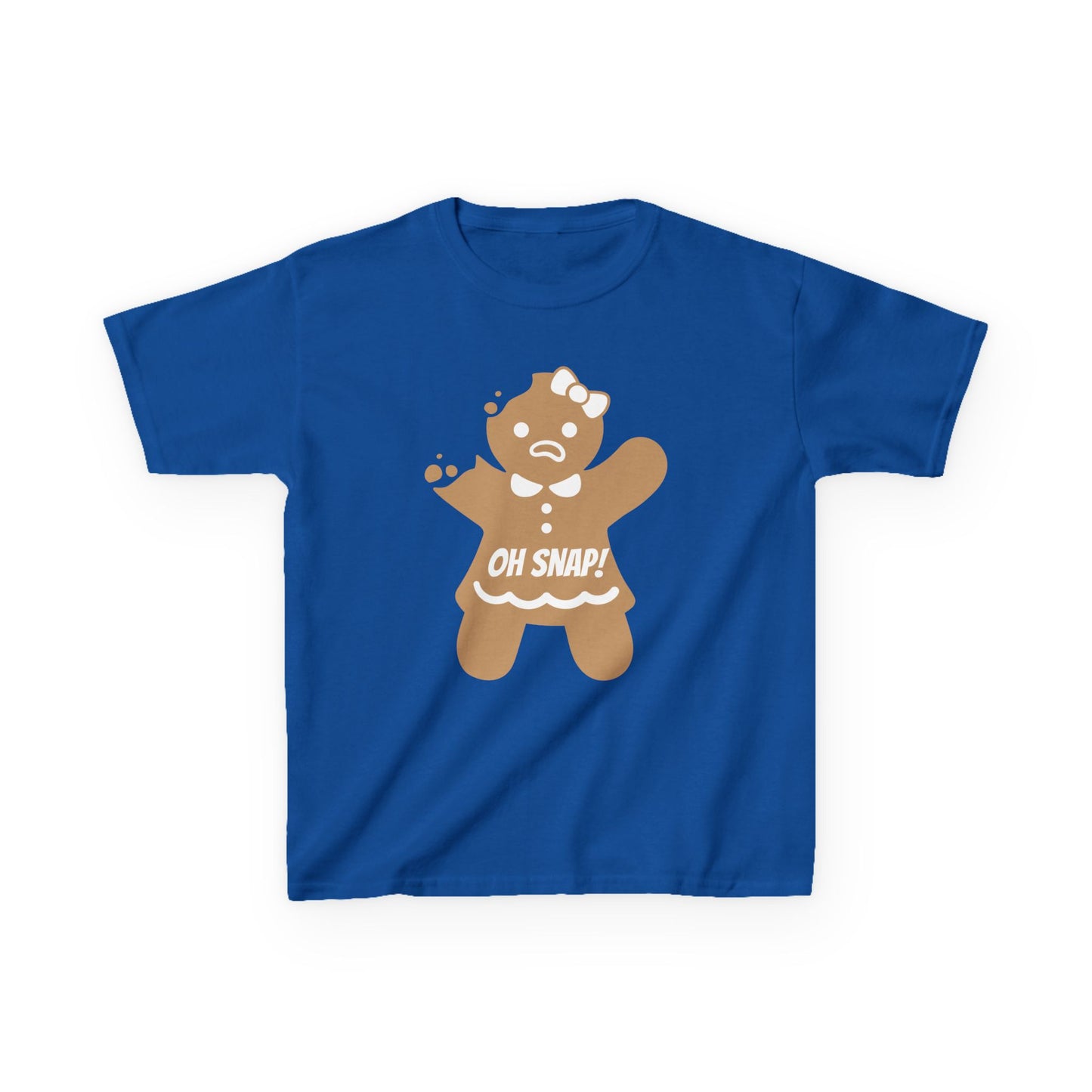 Oh Snap! Broken Gingerbread Girl, Kids Tee - Funny Holiday Shirt for Christmas and Gingerbread lovers