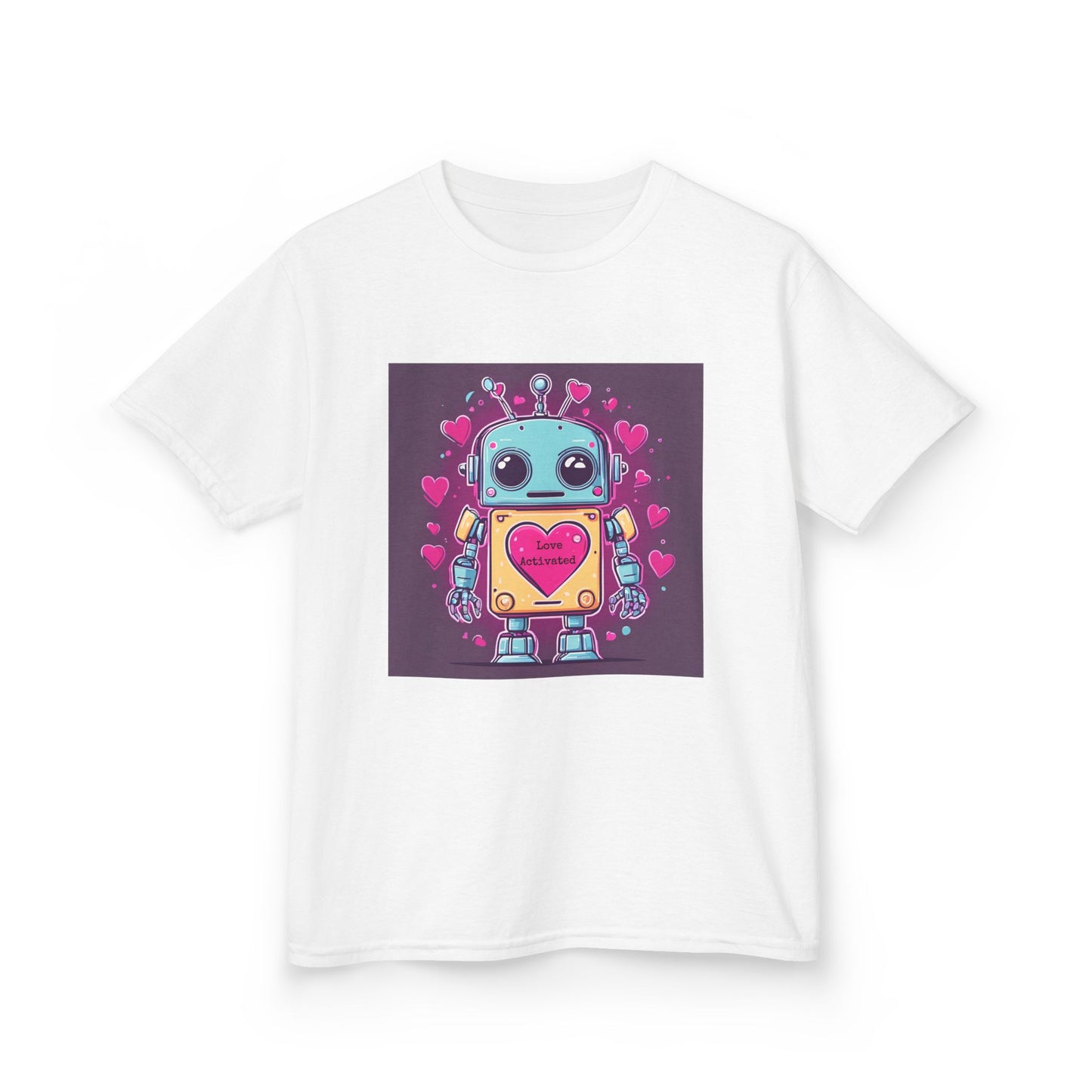 Love Activated - Robot Valentine's Kids' Tee