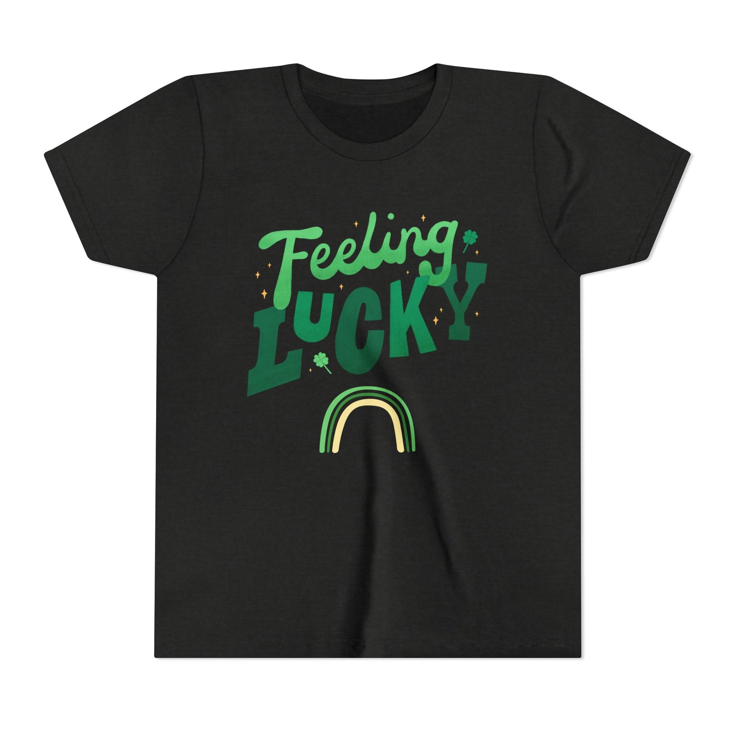 Feeling Lucky rainbow Youth Tee | St. Patrick's Day kids shirt
