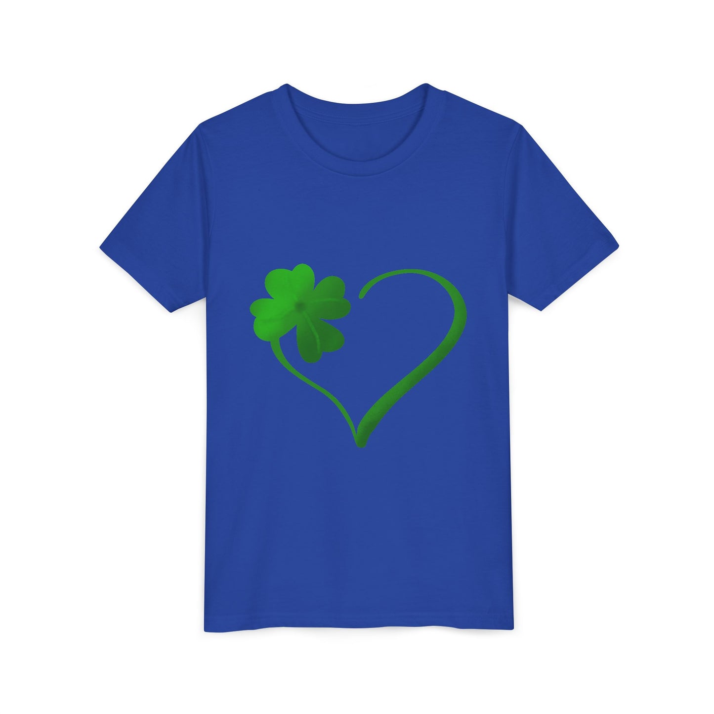 Shamrock Heart Youth Tee | St. Patrick's Day Clover Kids Shirt