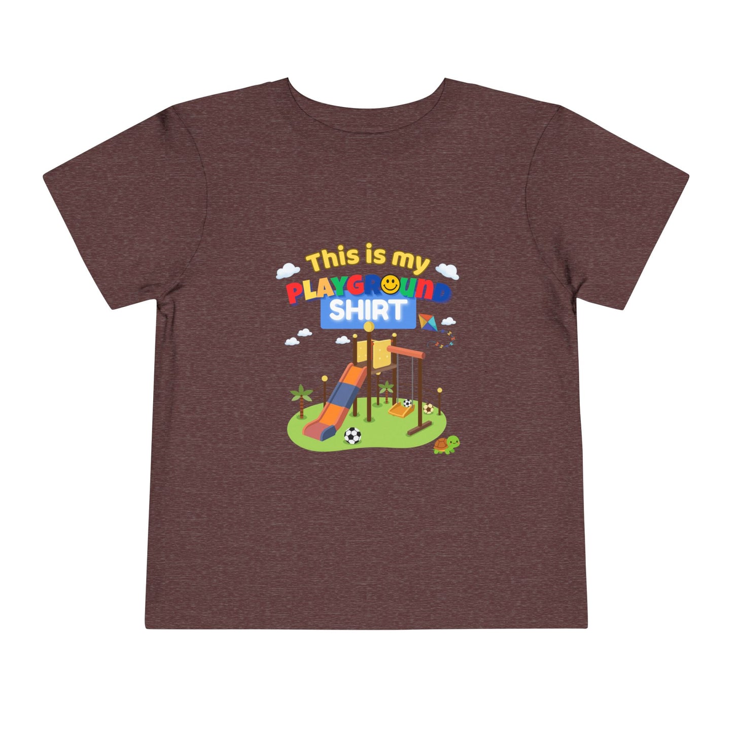 Playground Illustration Toddler Tee | Kids Slide Park Shirt