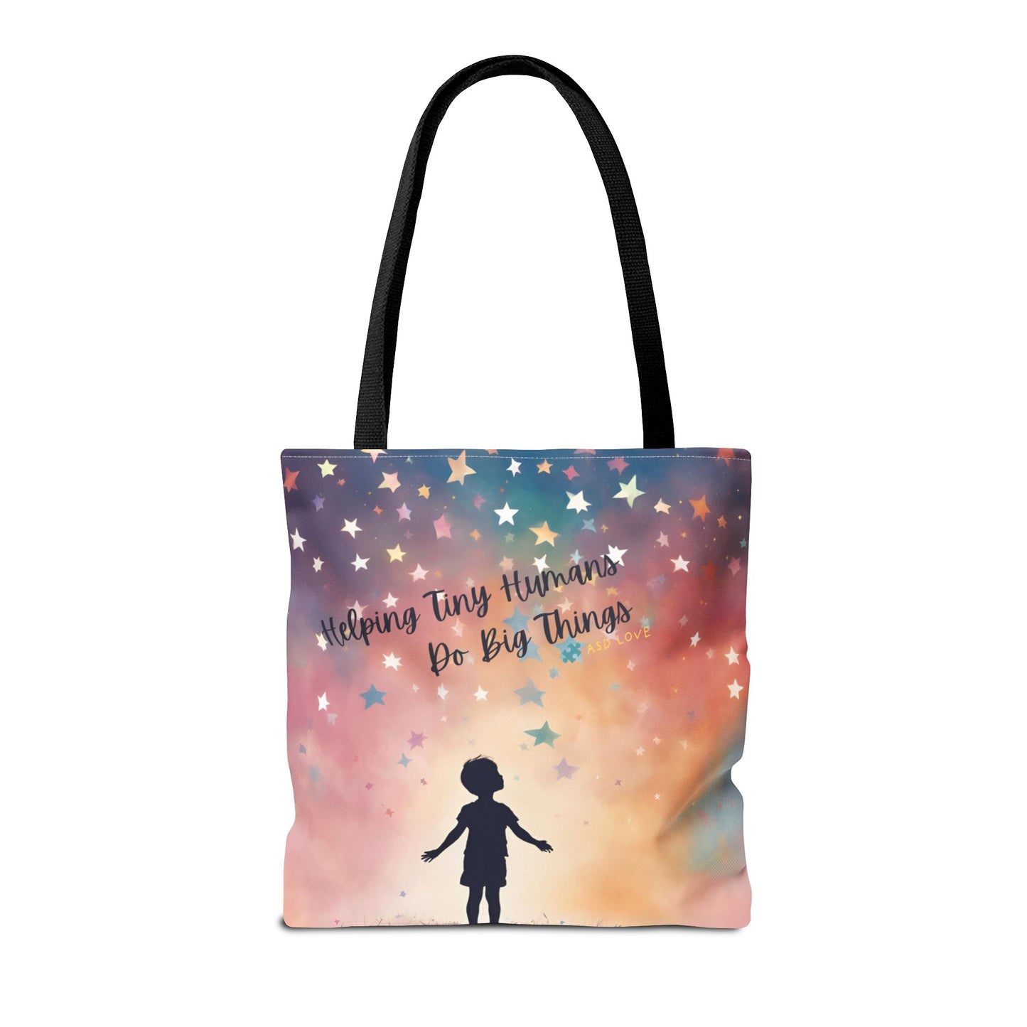 Helping Tiny Humans Do Big Things Tote - Inspiring Kids to Reach for the Stars