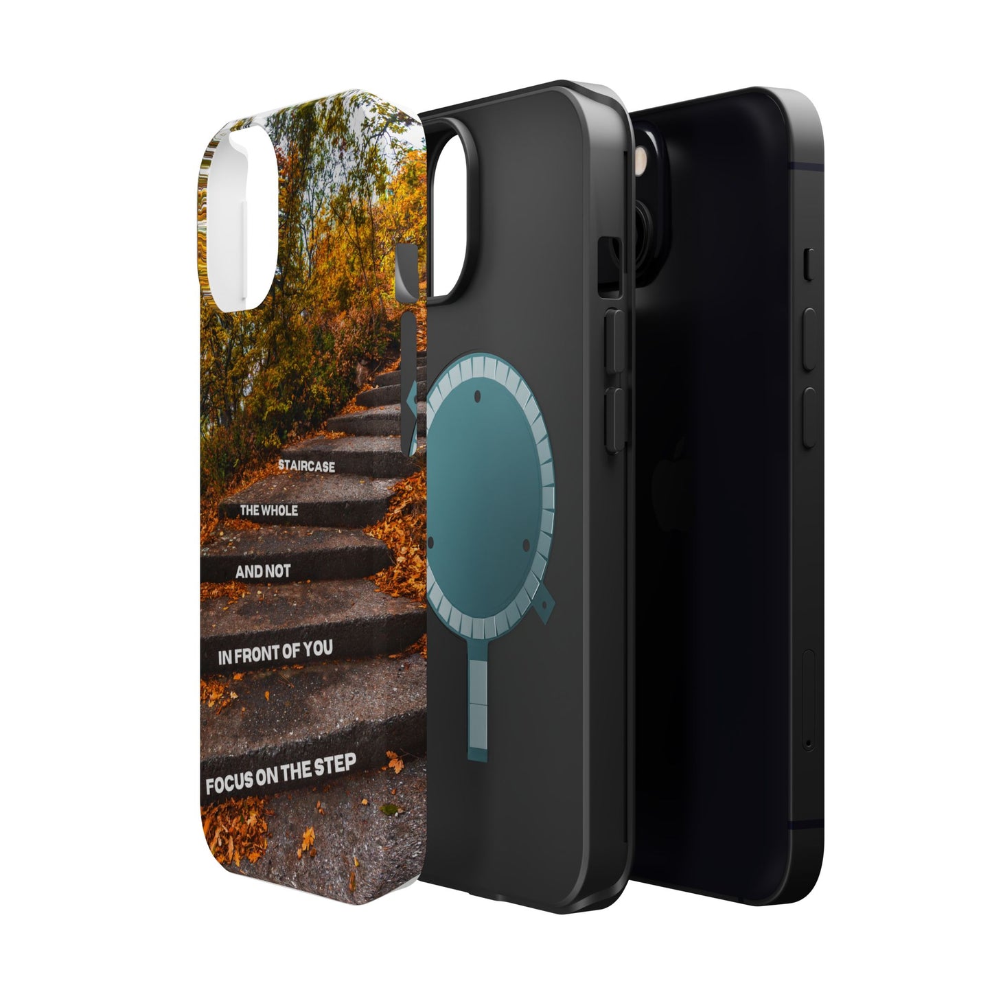 Autumn Steps: Focus on the Journey - Positive Reminder Phone Case