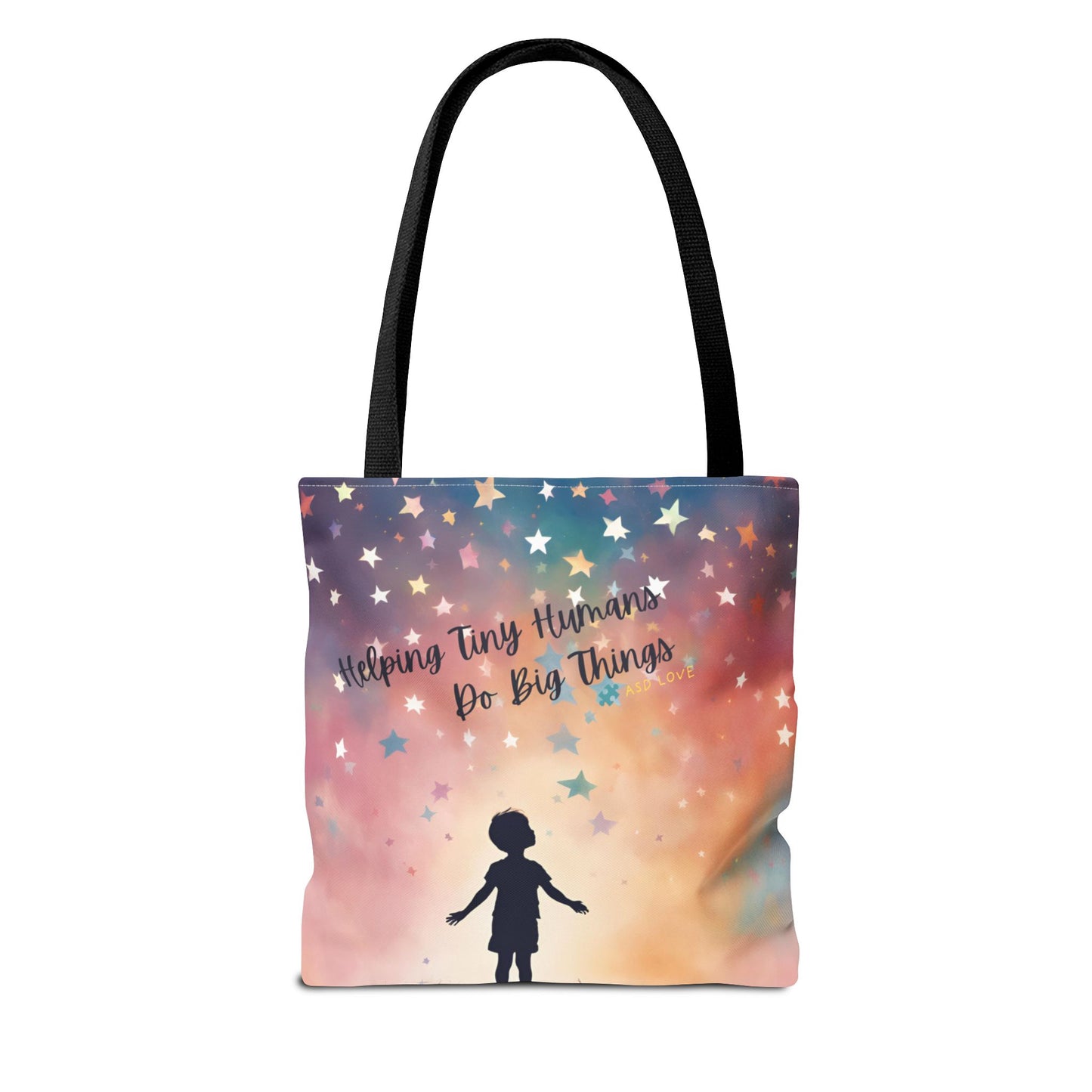 Helping Tiny Humans Do Big Things Tote - Inspiring Kids to Reach for the Stars