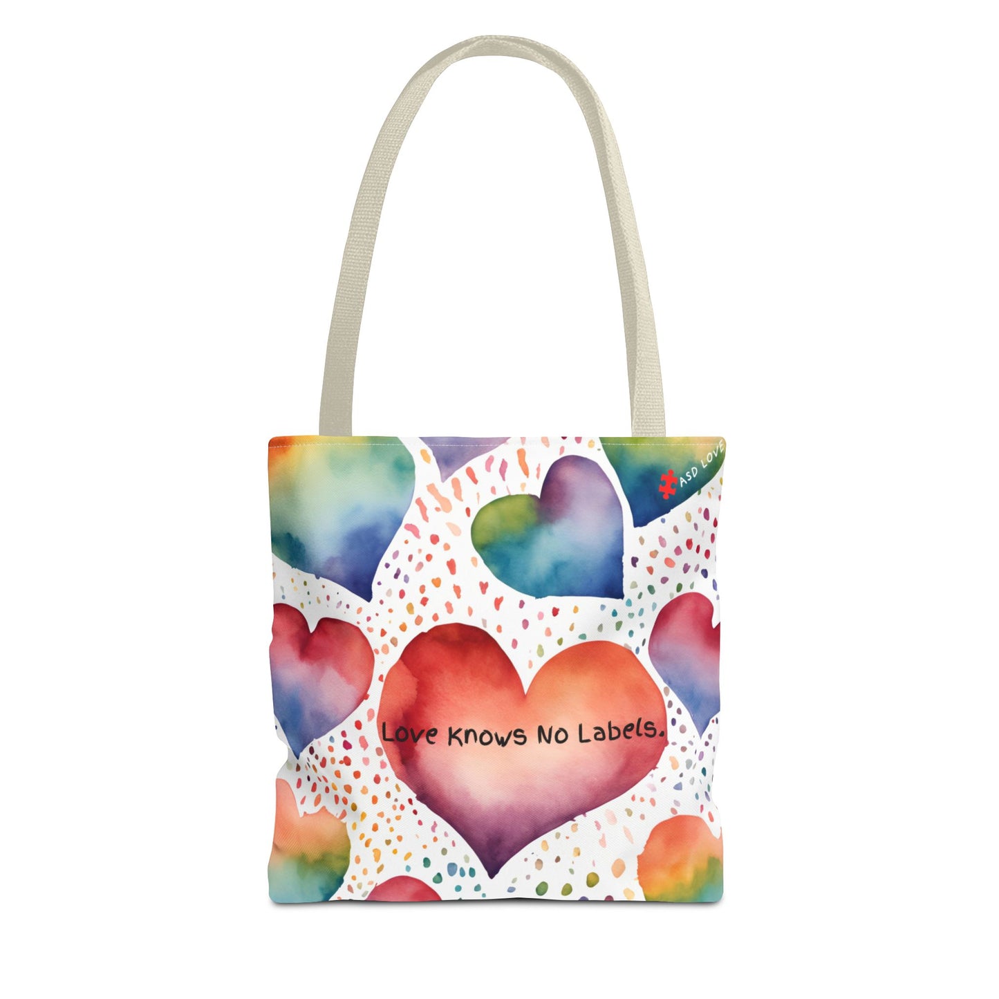Love Knows No Labels Heart Balloons Tote Bag - Rise Above Division