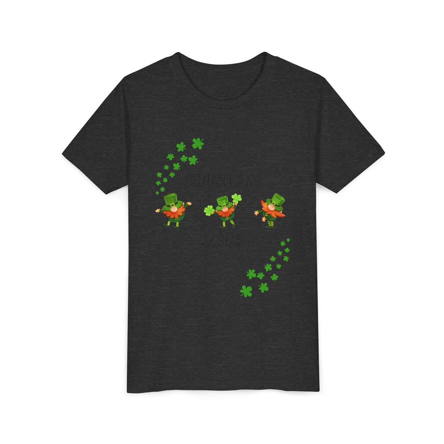 Shenanigans Squad Youth Tee | St. Patrick's Day Leprechaun Shamrock Shirt