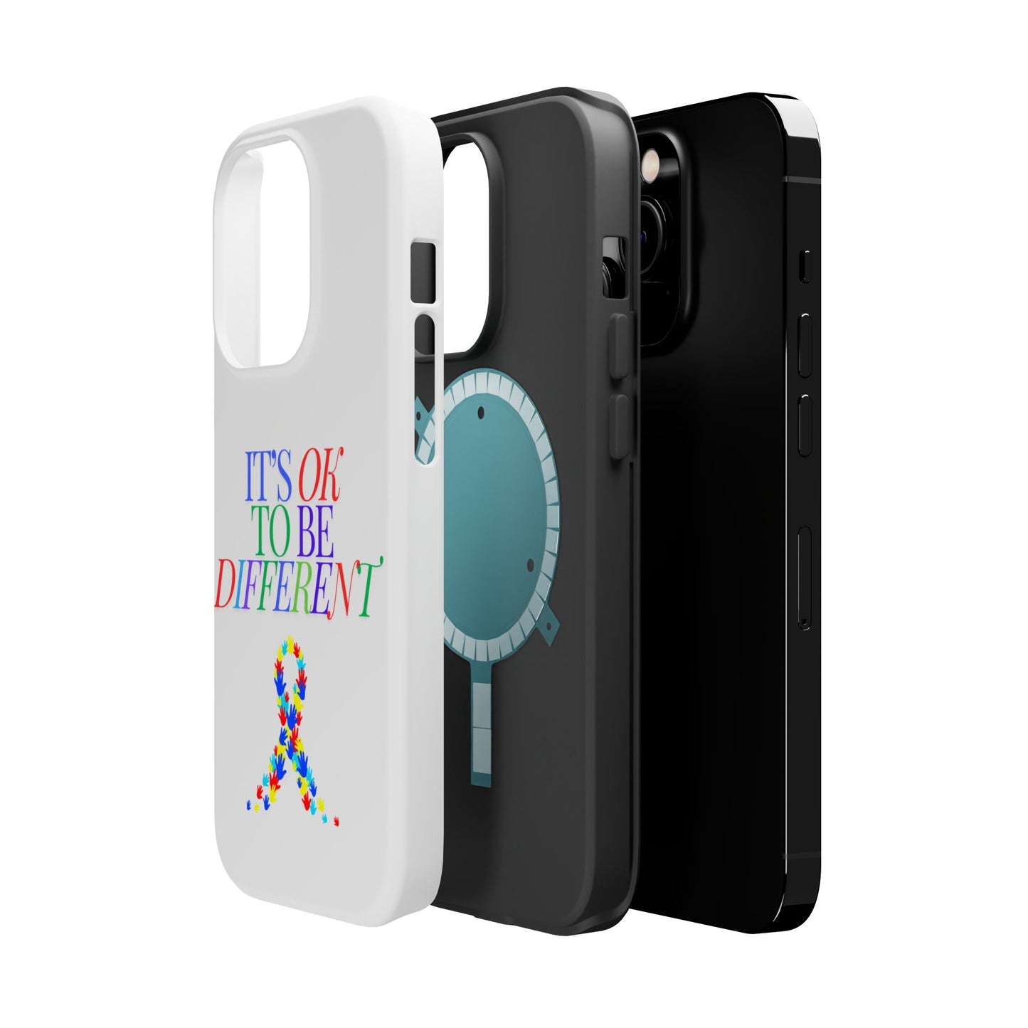 Autism Support Ribbon: It's Okay to Be Different - ASD Awareness Phone Case
