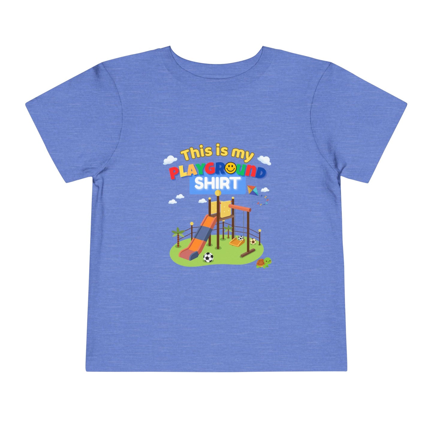 Playground Illustration Toddler Tee | Kids Slide Park Shirt