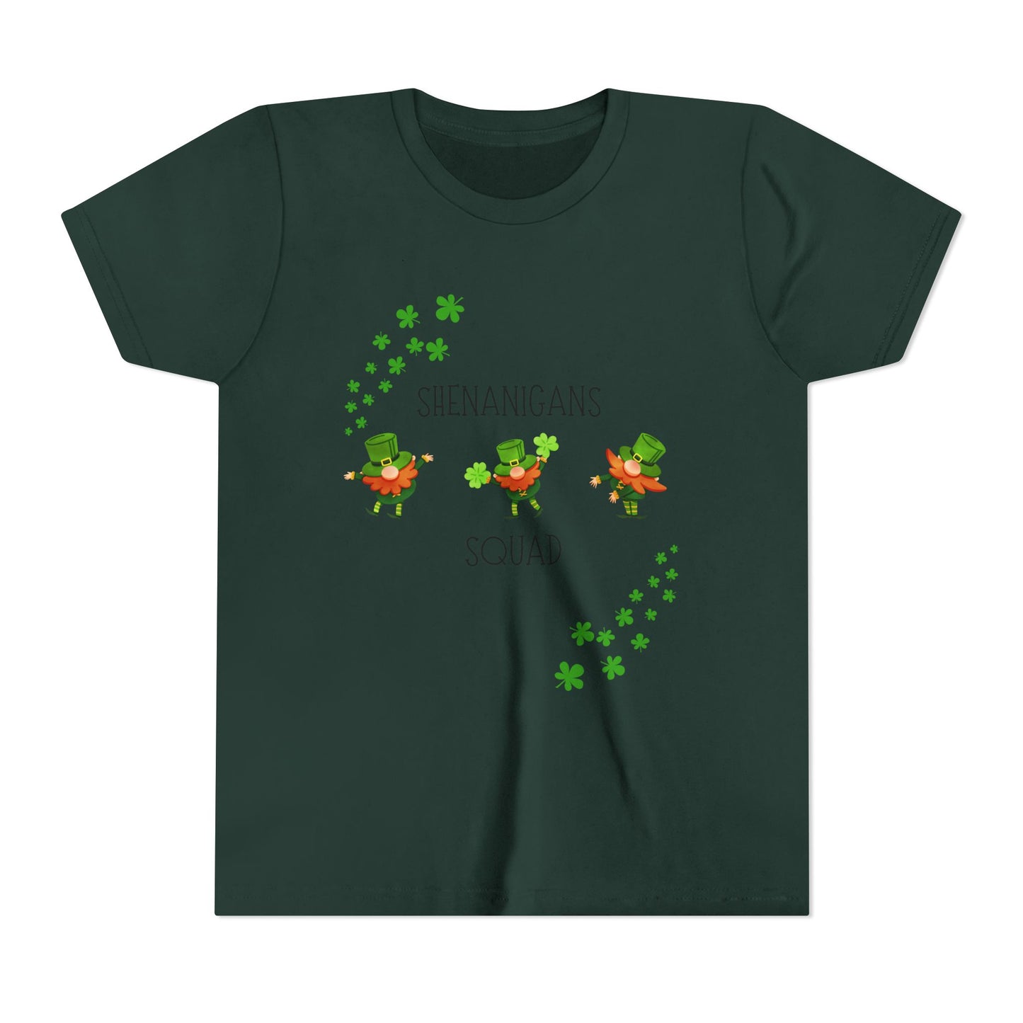 Shenanigans Squad Youth Tee | St. Patrick's Day Leprechaun Shamrock Shirt