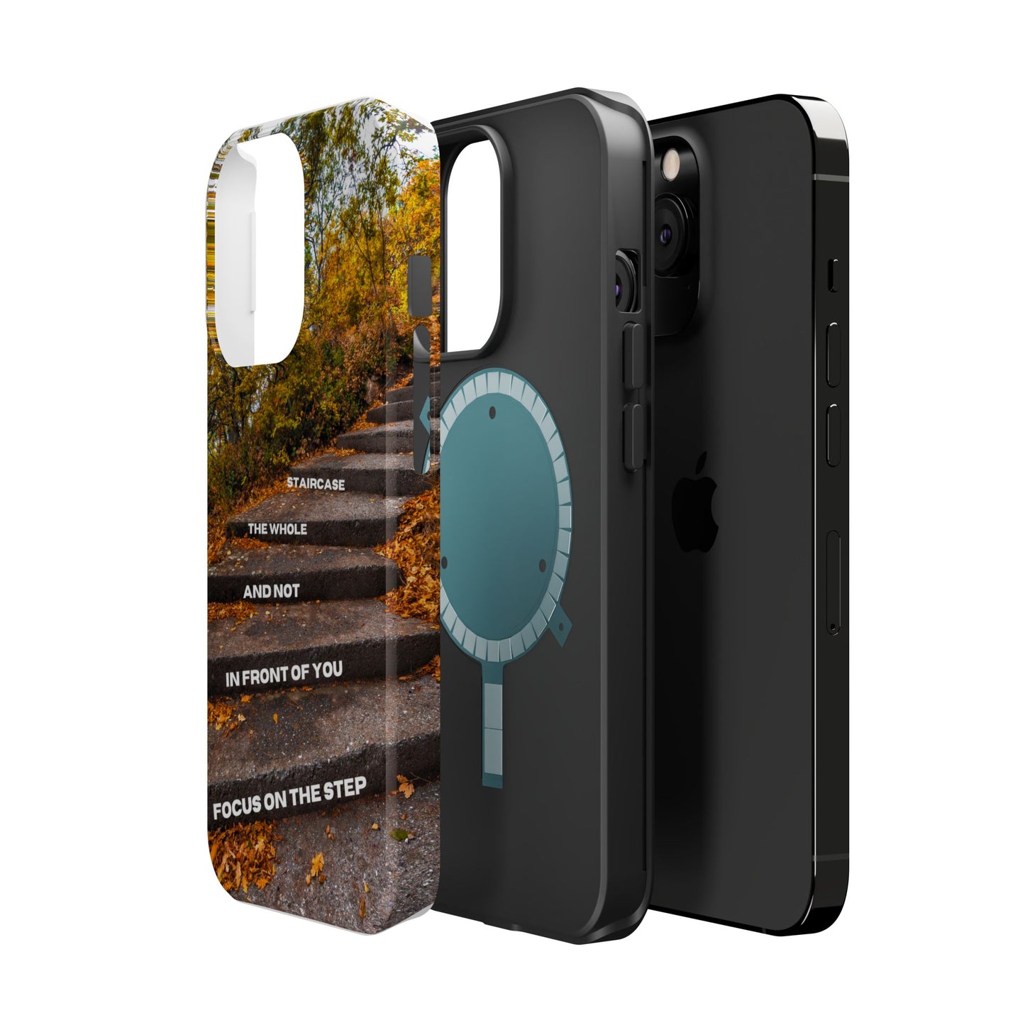 Autumn Steps: Focus on the Journey - Positive Reminder Phone Case