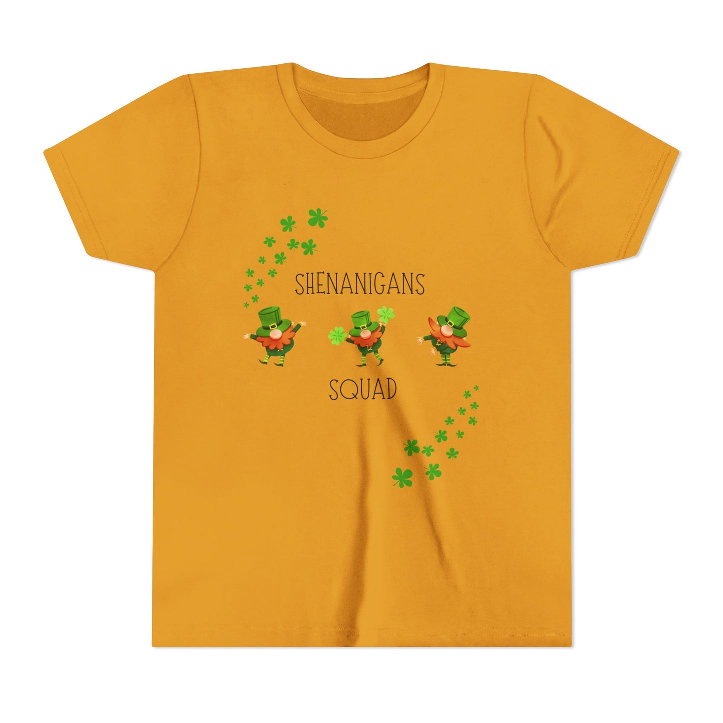 Shenanigans Squad Youth Tee | St. Patrick's Day Leprechaun Shamrock Shirt