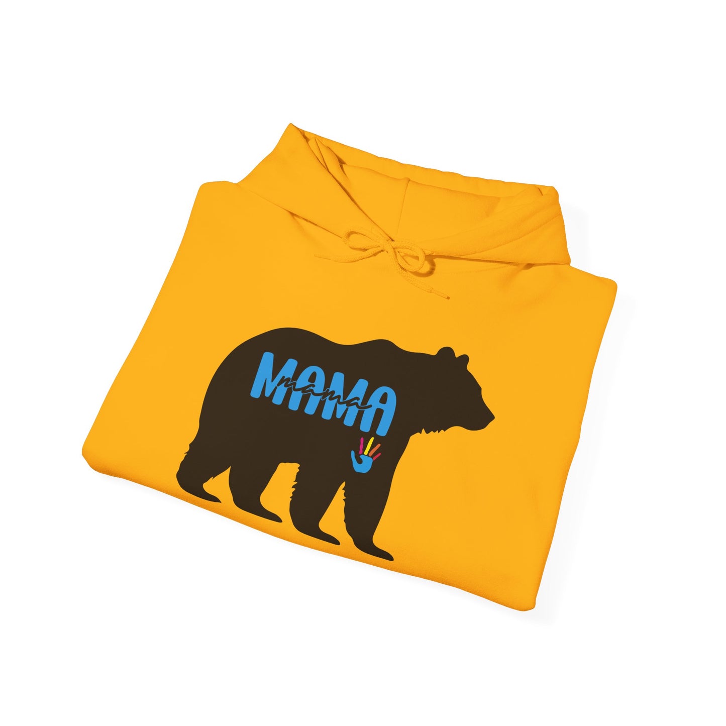 Mama Bear Hooded Sweatshirt | Autism Mama - Proud Support Sweatshirt
