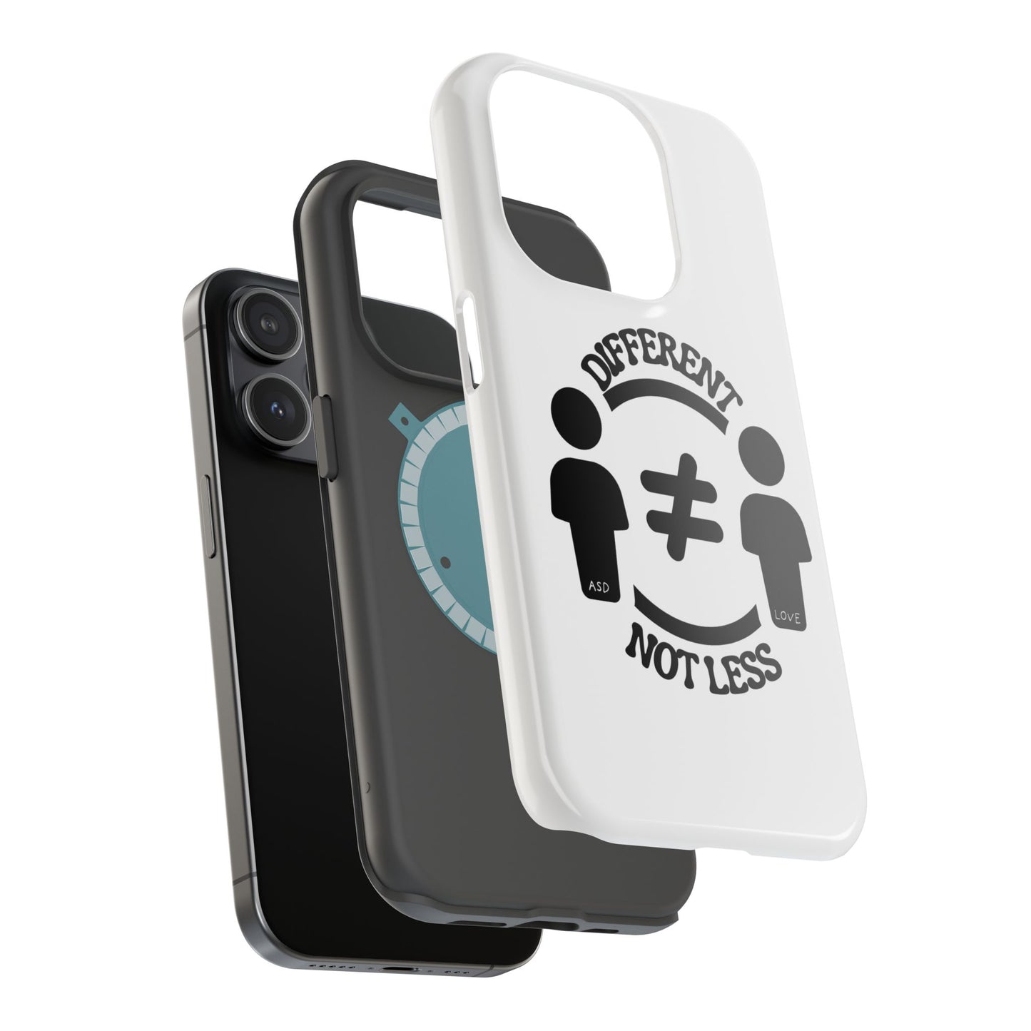 Silhouette Harmony: Different, Not Less - ASD Awareness Phone Case