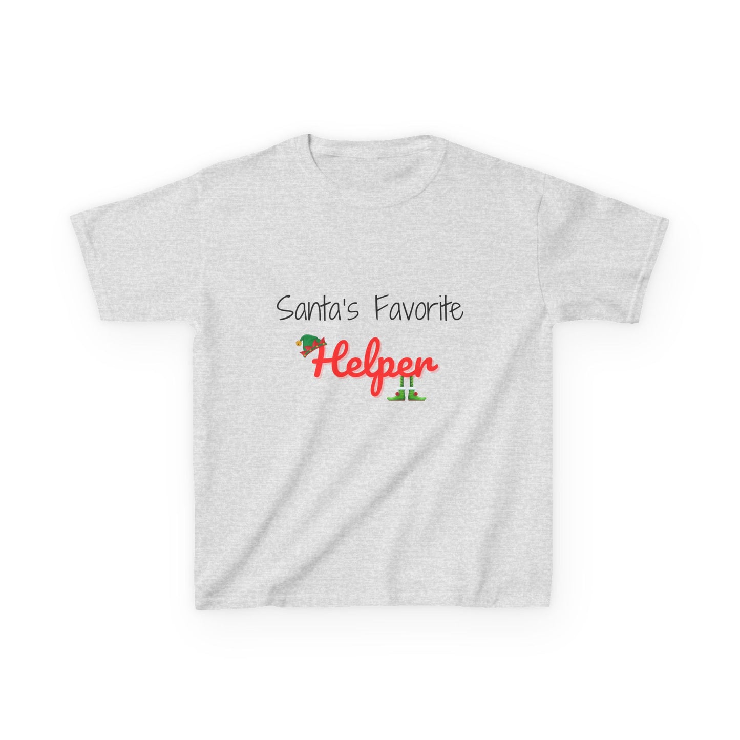 Santa's Favorite Helper Kids Tee - Cute Christmas Shirt for Boys and Girls