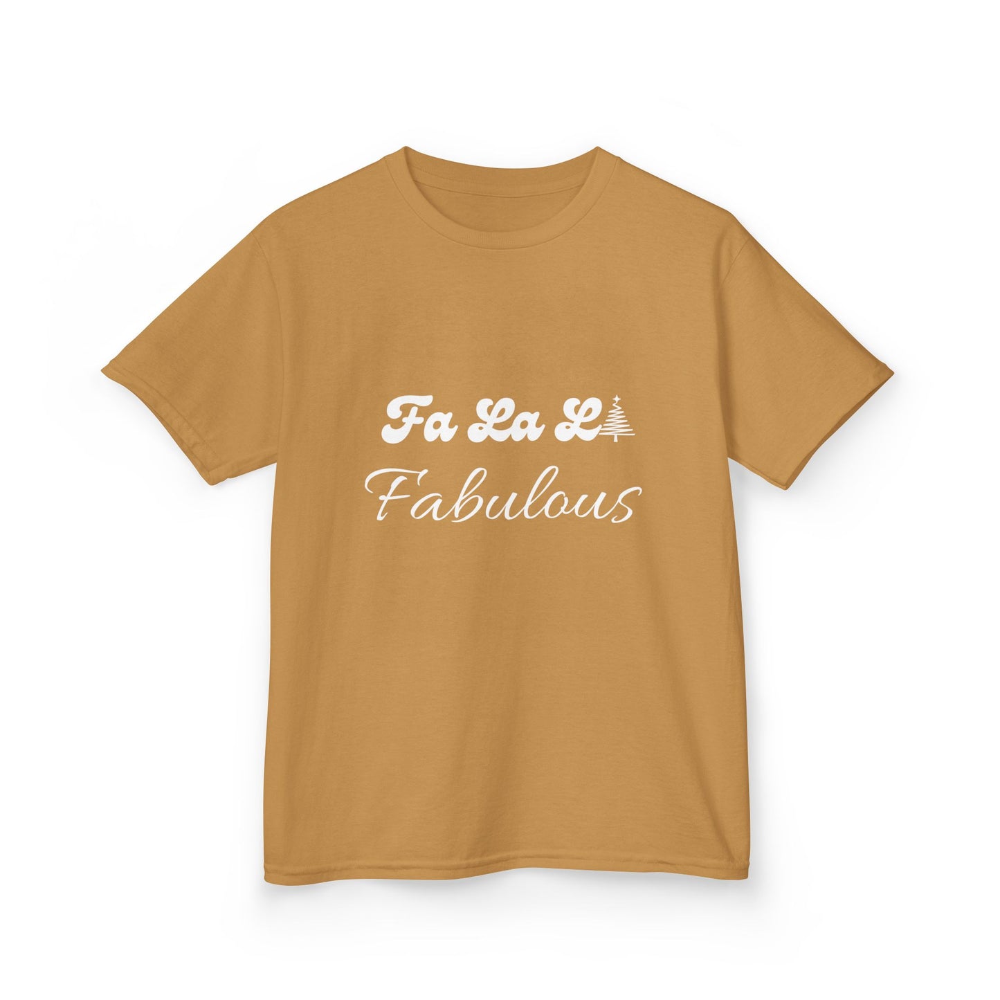 Fa La LA Fabulous Kids Tee - Fun Christmas Shirt for Boys and Girls