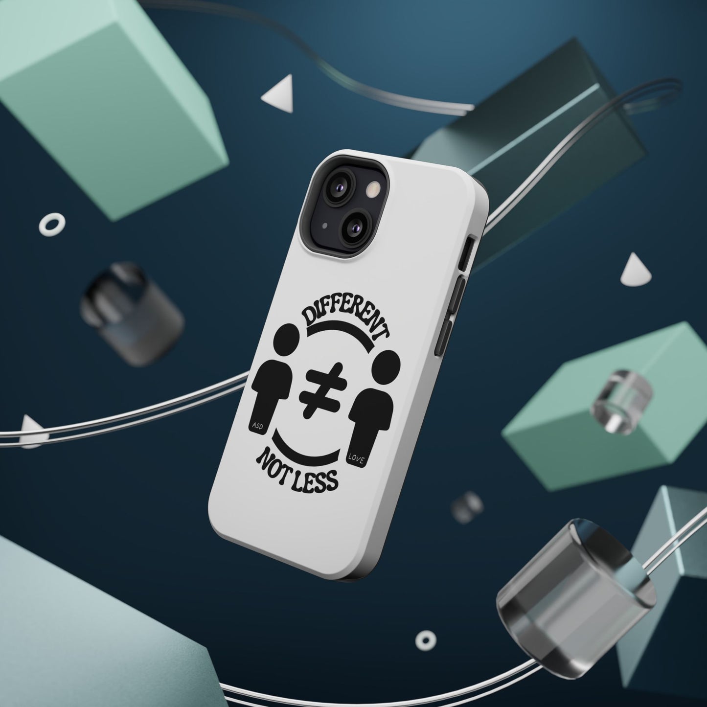Silhouette Harmony: Different, Not Less - ASD Awareness Phone Case