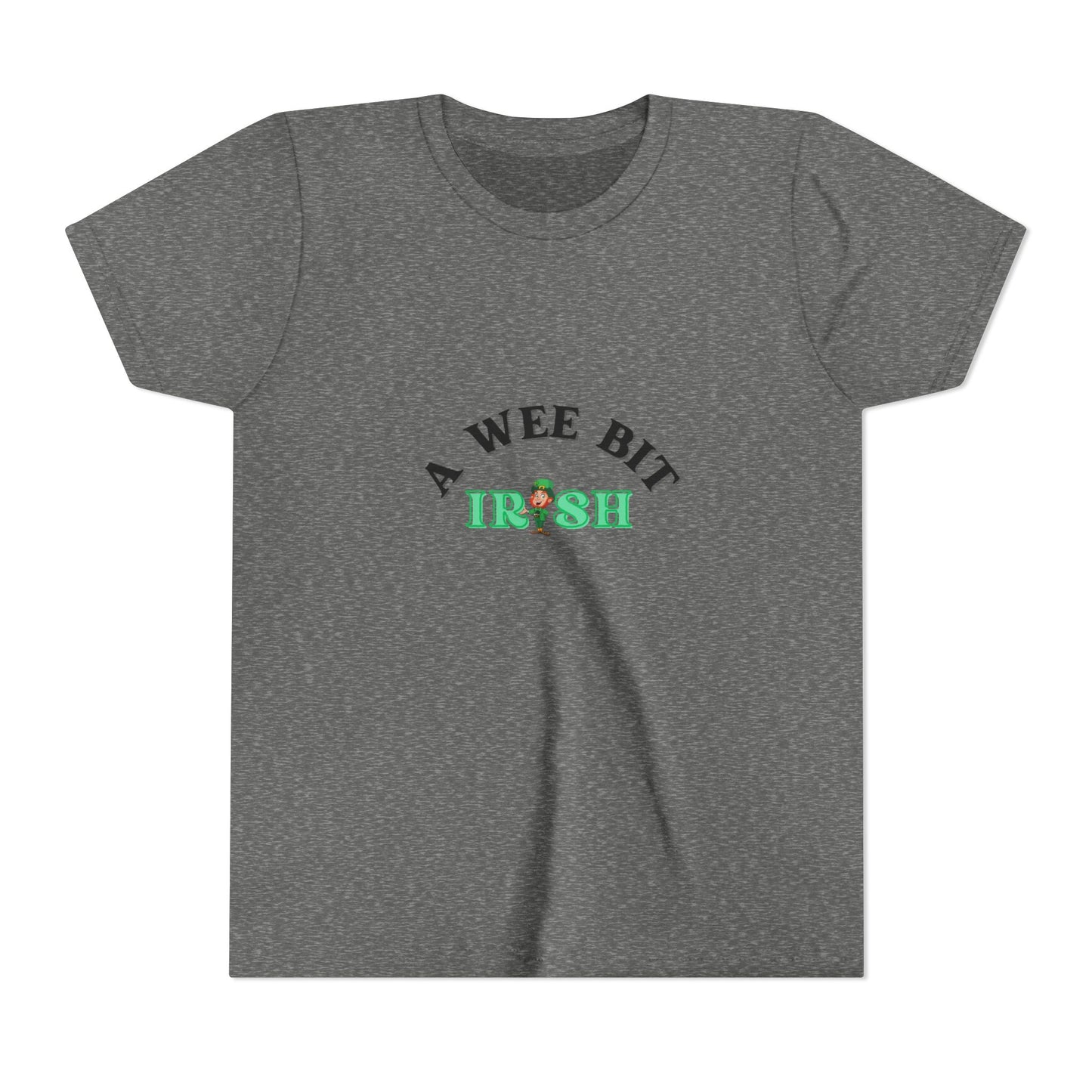 A Wee Bit Irish Youth Tee | St. Patrick's Day Shamrock Kids Shirt