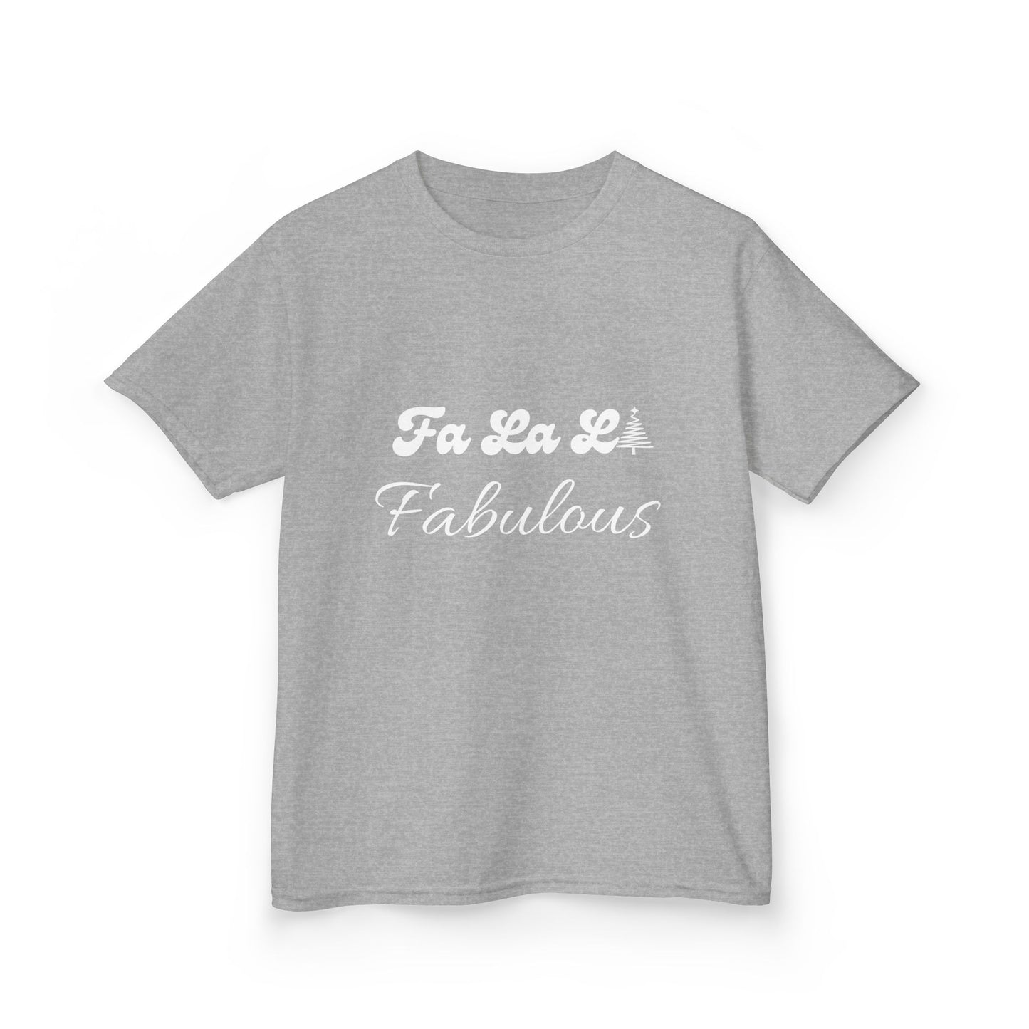 Fa La LA Fabulous Kids Tee - Fun Christmas Shirt for Boys and Girls