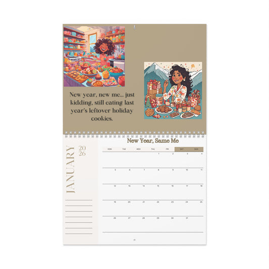 2026 Funny Wall Calendar | Relatable Chaos Planner | Messy Life Mom Humor | Gift for Women | Laughter + Stress Relief Calendar