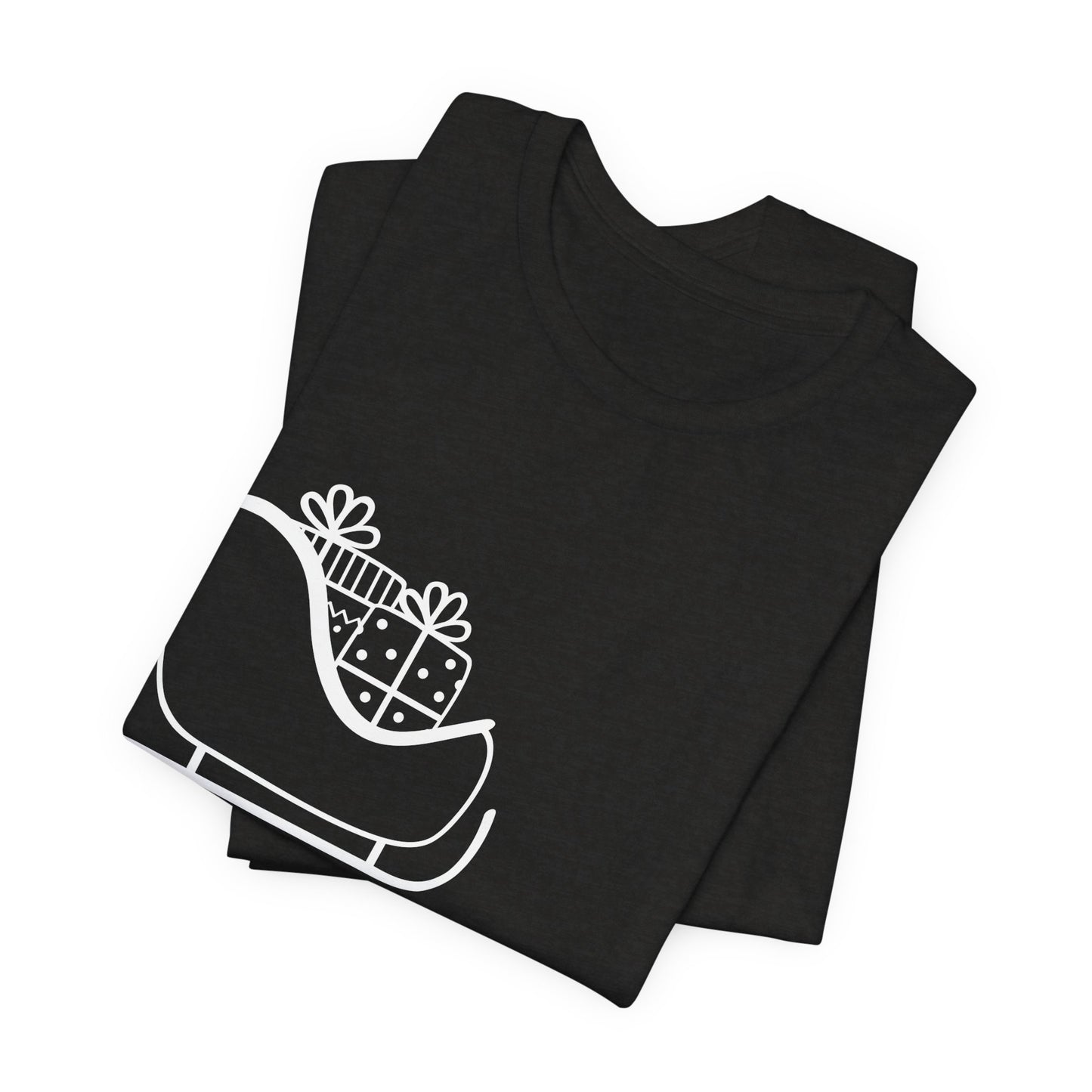 Sleigh All Day Holiday Shirt (WF) – Unisex Jersey Short Sleeve Tee | Holiday Gift | Funny Sleigh T-Shirt | Winter Snowflake Tee | Matching Family Outfit