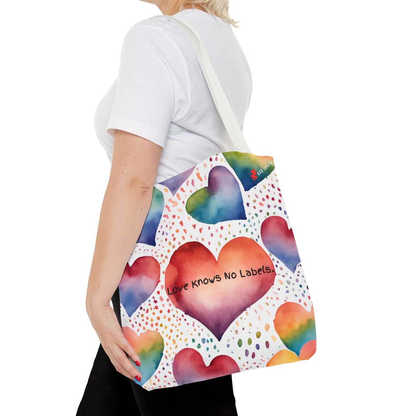 Love Knows No Labels Heart Balloons Tote Bag - Rise Above Division