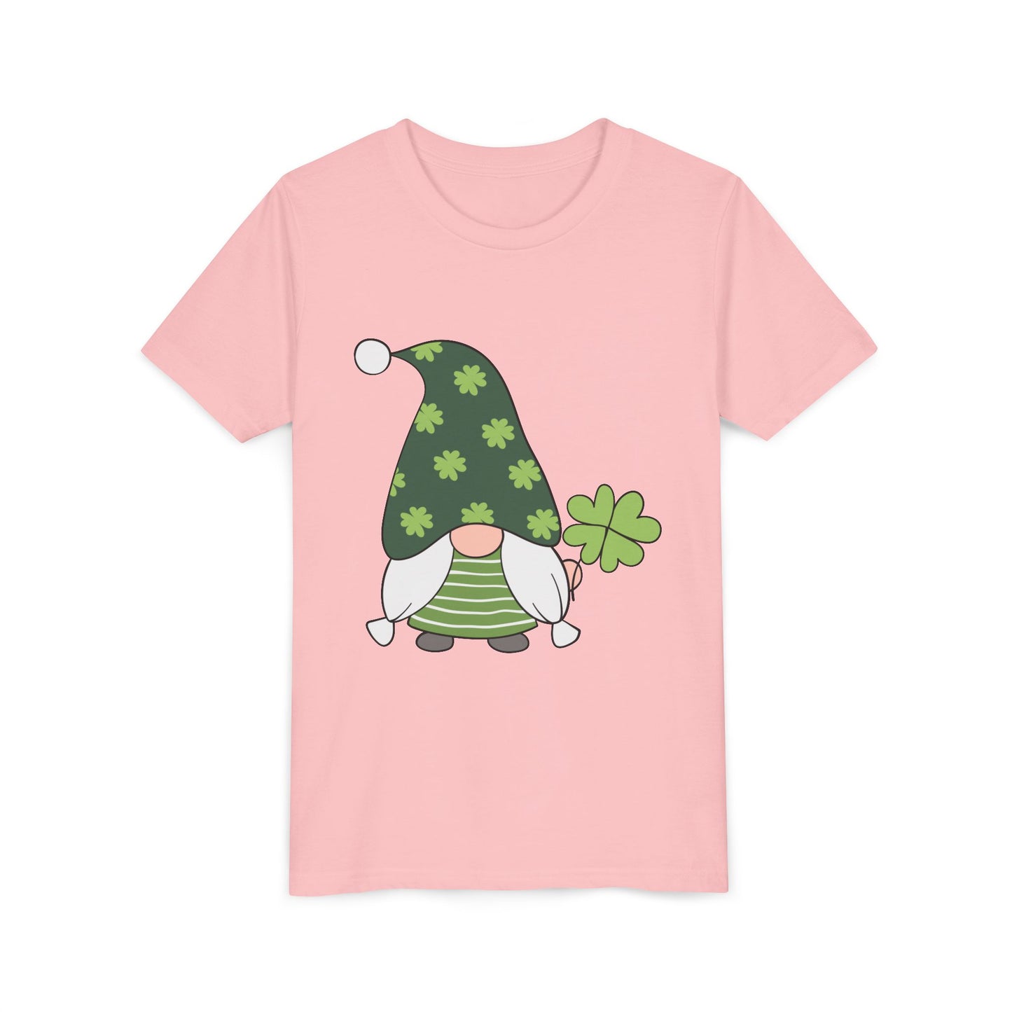 Shamrock Gnome Youth Tee | St. Patrick's Day Clover Kids Shirt