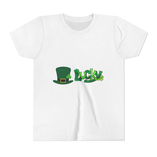Lucky St. Patricks Day Shamrock Tee | Youth T-Shirt