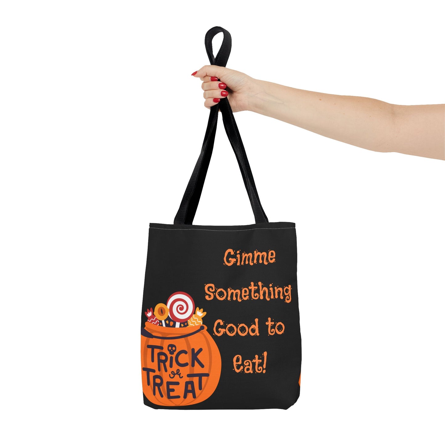 Gimme Something Good to Eat Tote Bag | Halloween Trick-or-Treat Bag | Reusable Candy Bag