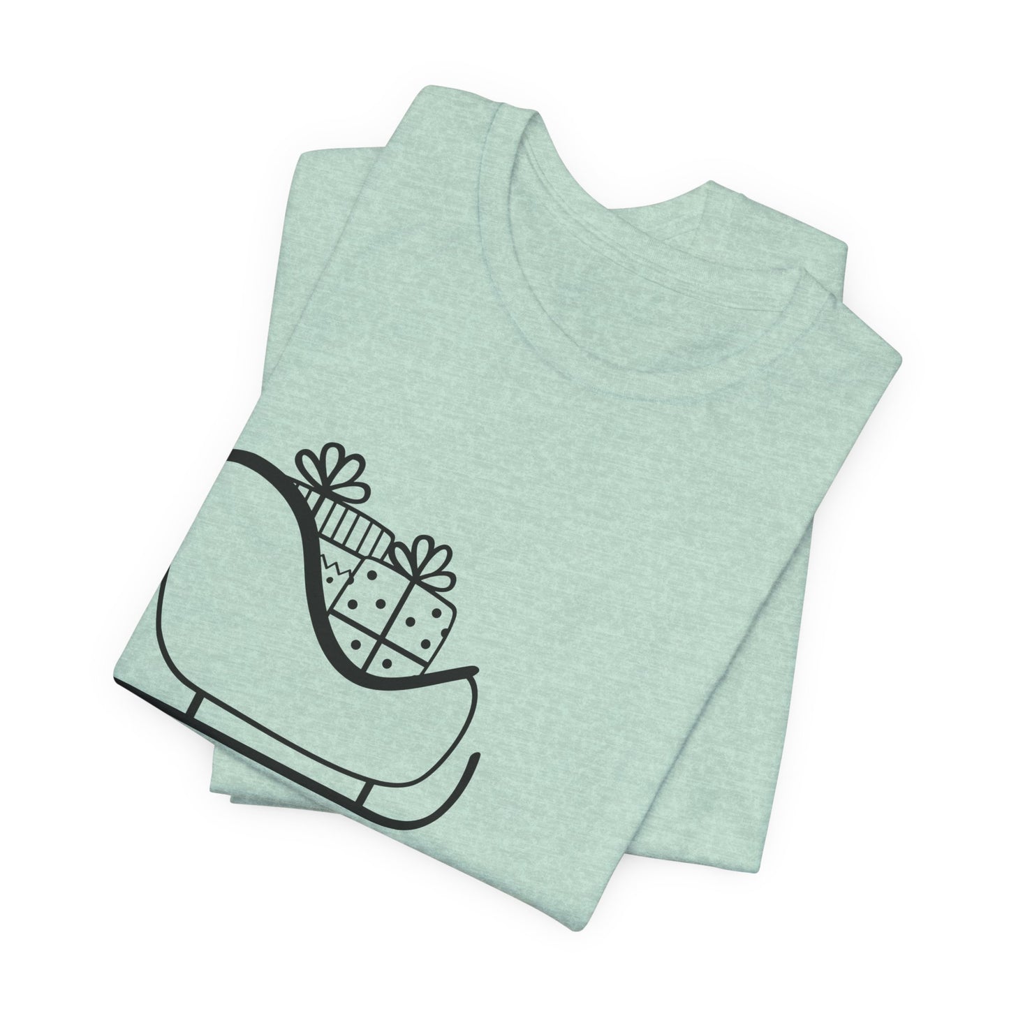 Sleigh All Day Holiday Shirt - Unisex Jersey Short Sleeve Tee - Holiday Gift - Funny Sleigh T-Shirt - Winter Snowflake Tee