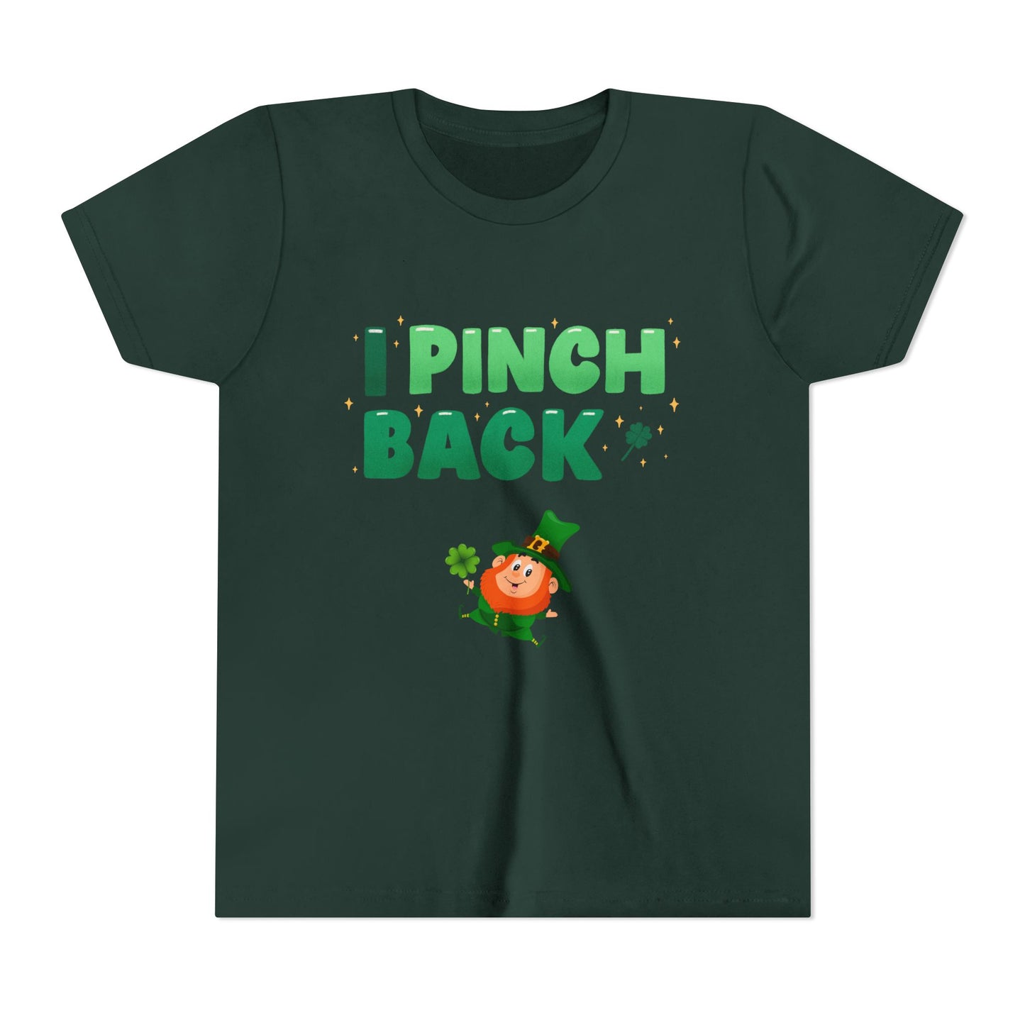 I Pinch Back Leprechaun Kids T-Shirt | St. Patrick's Day Shamrock Tee