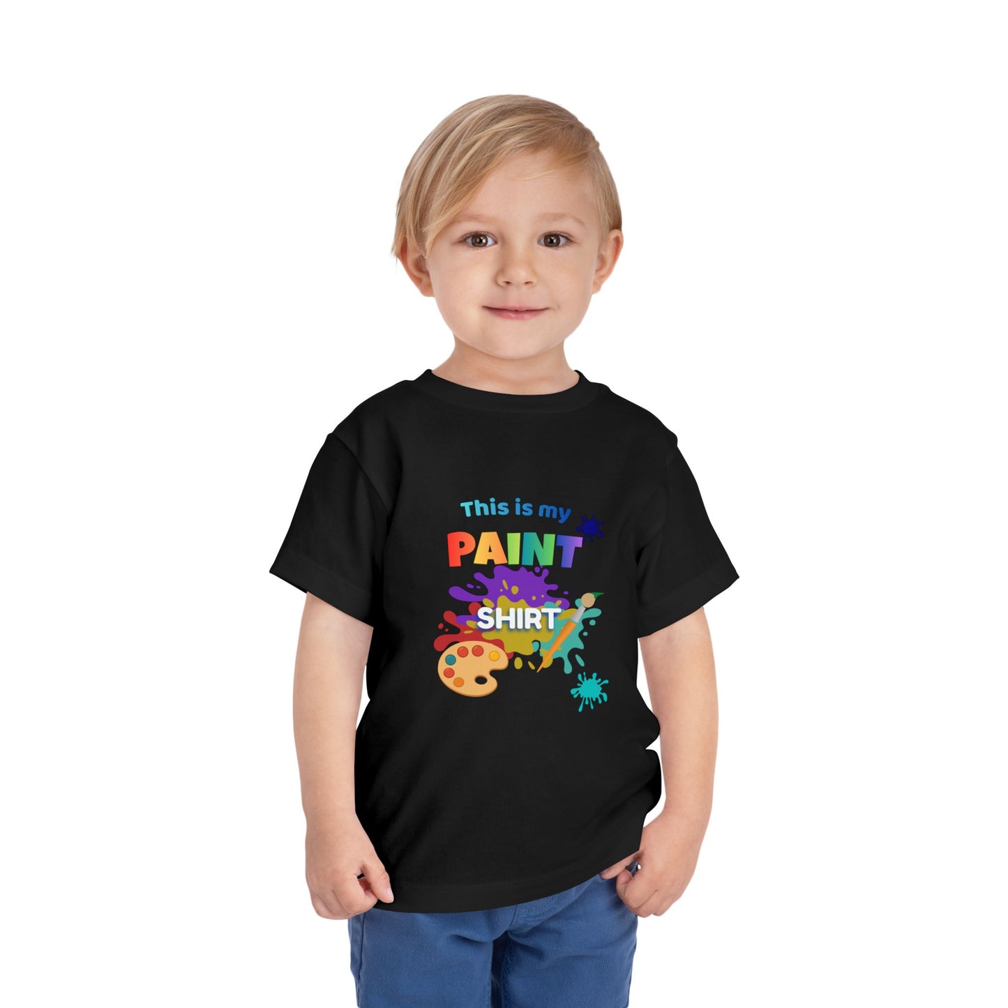 This Is My Paint Shirt Toddler Tee | Kids Painting Art Splash Shirt