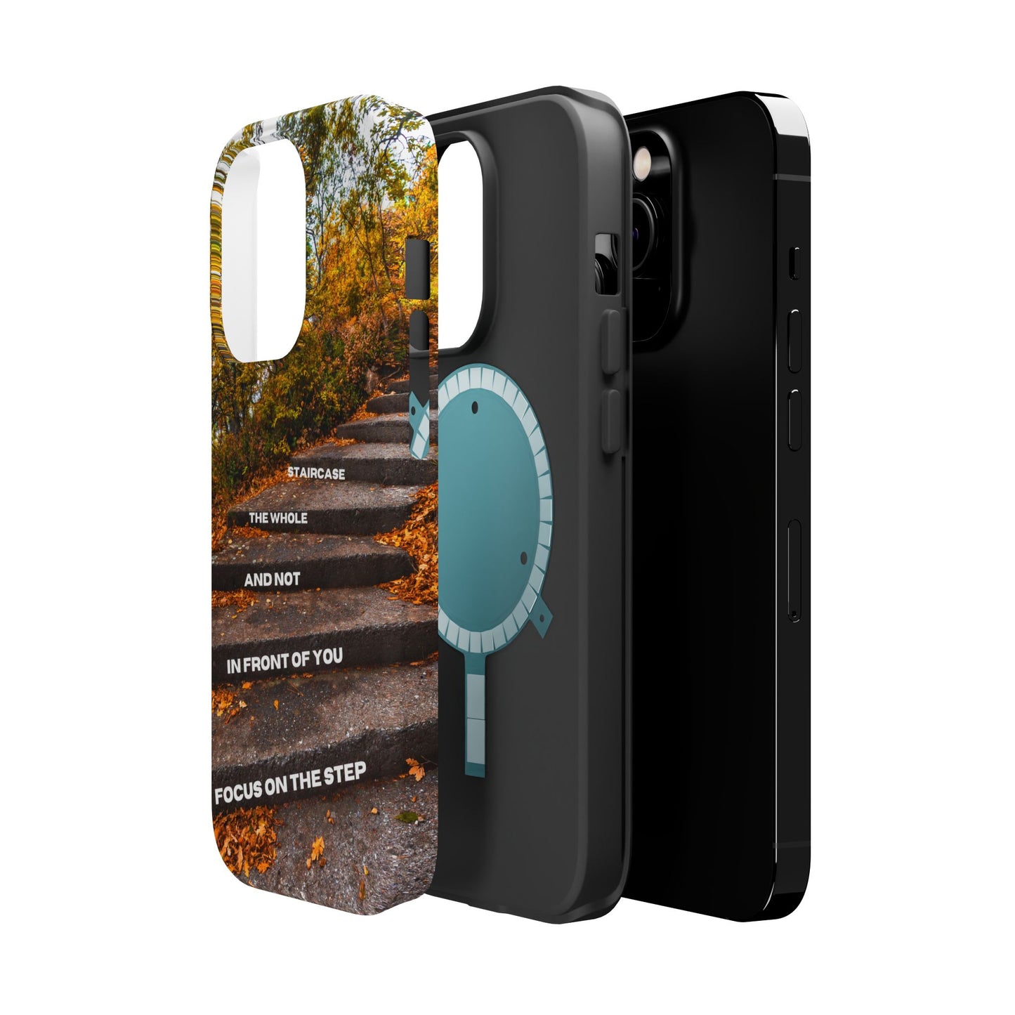 Autumn Steps: Focus on the Journey - Positive Reminder Phone Case