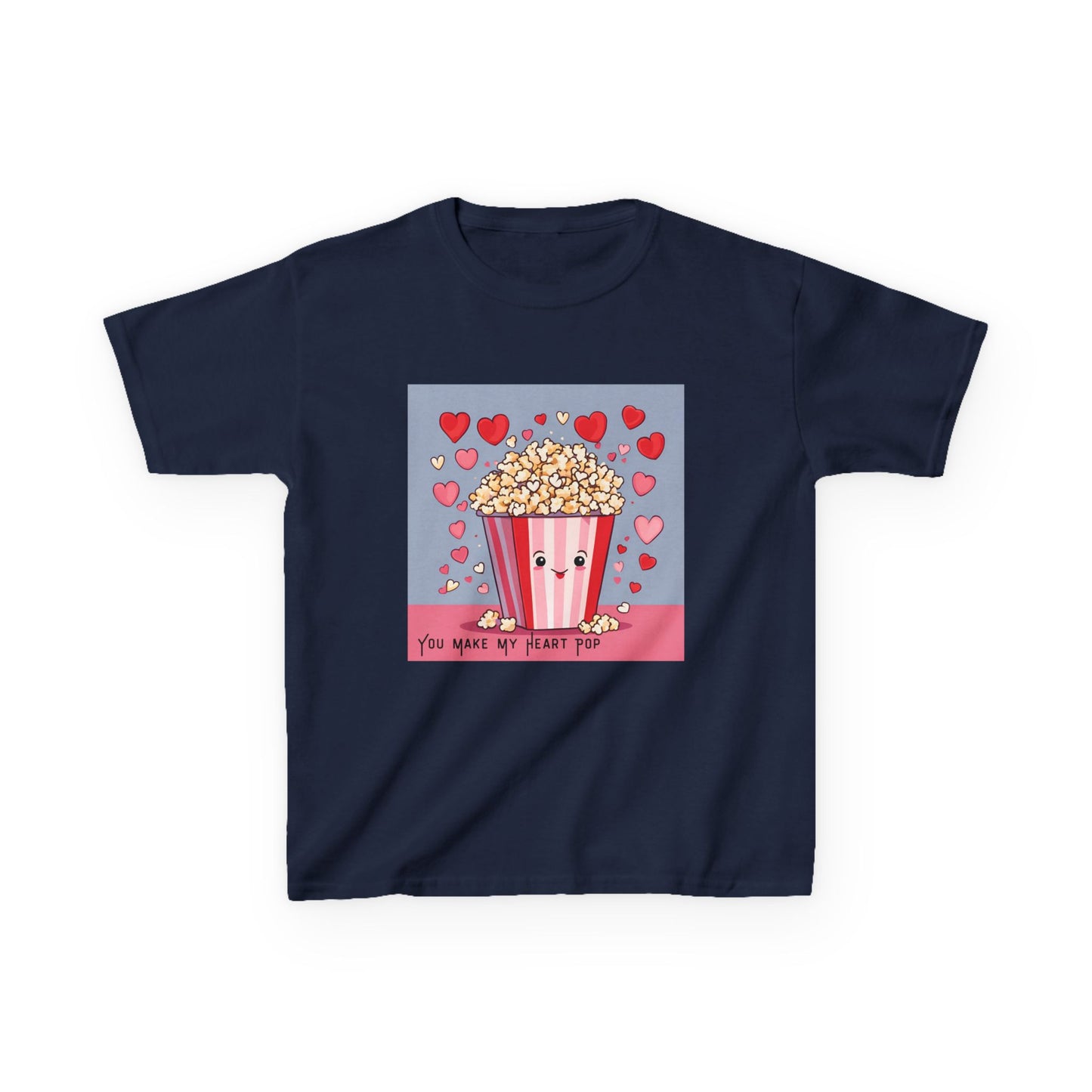 You Make My Heart Pop - Popcorn Valentine's Kids Tee