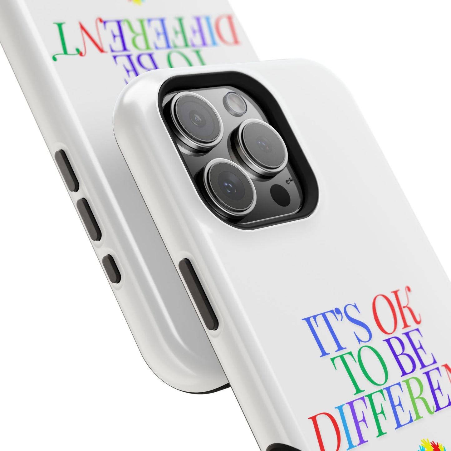 Autism Support Ribbon: It's Okay to Be Different - ASD Awareness Phone Case