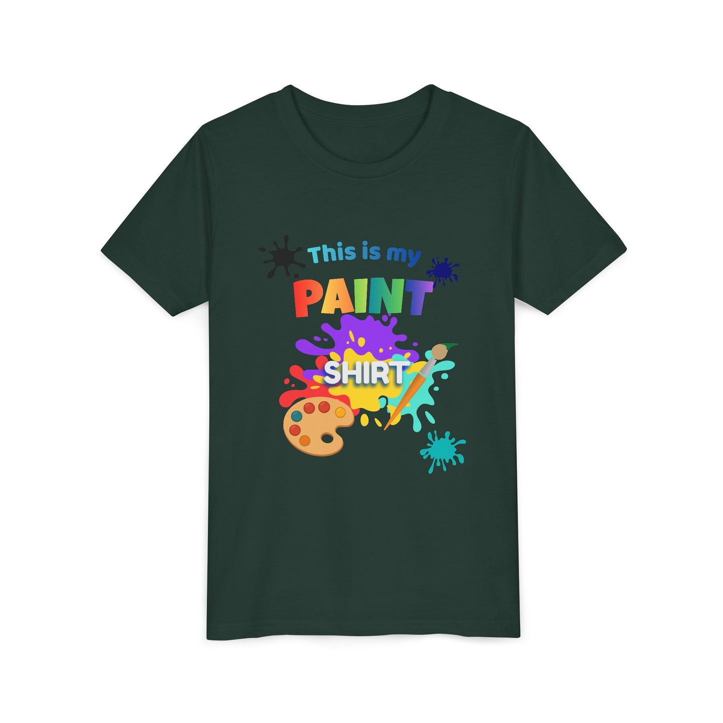 This Is My Paint Shirt Youth Tee SP | Kids Art Palette T-Shirt