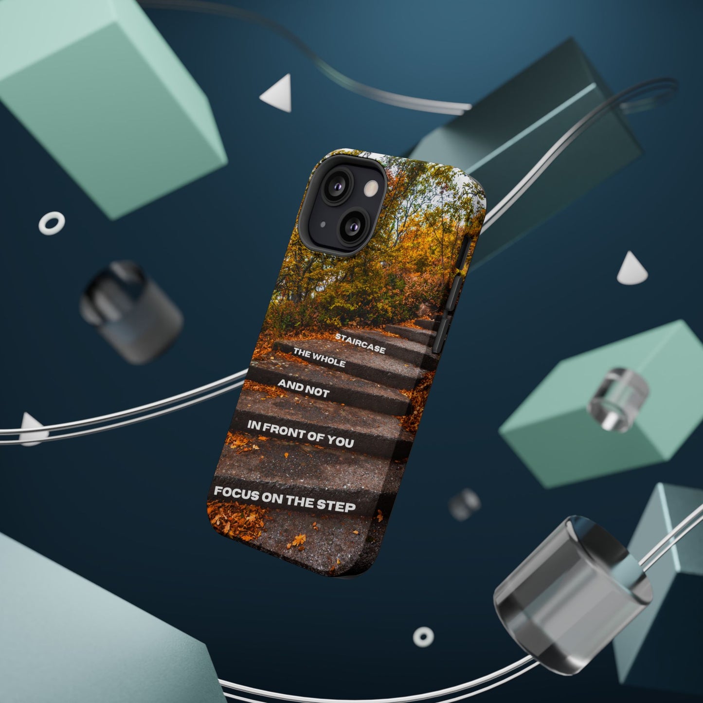 Autumn Steps: Focus on the Journey - Positive Reminder Phone Case