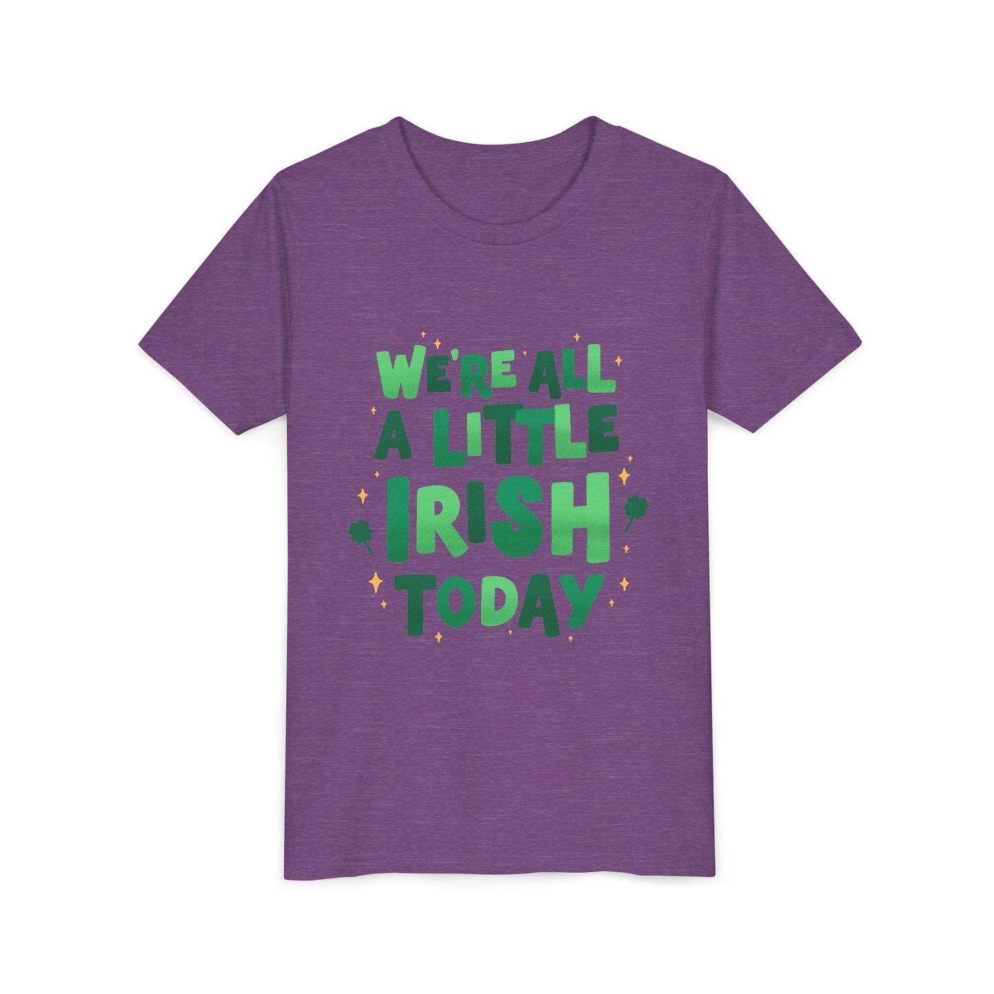 We are All A Little Irish Today Youth Tee | St. Patricks Day Shamrock Shirt