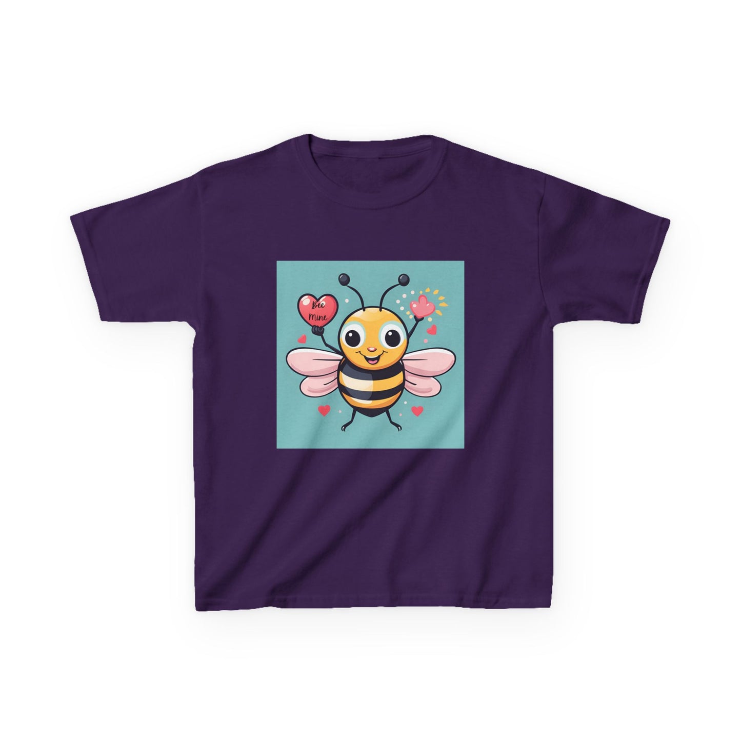 Bee Mine - Heart LIfting Bumble Bee Valentine's Kids Tee