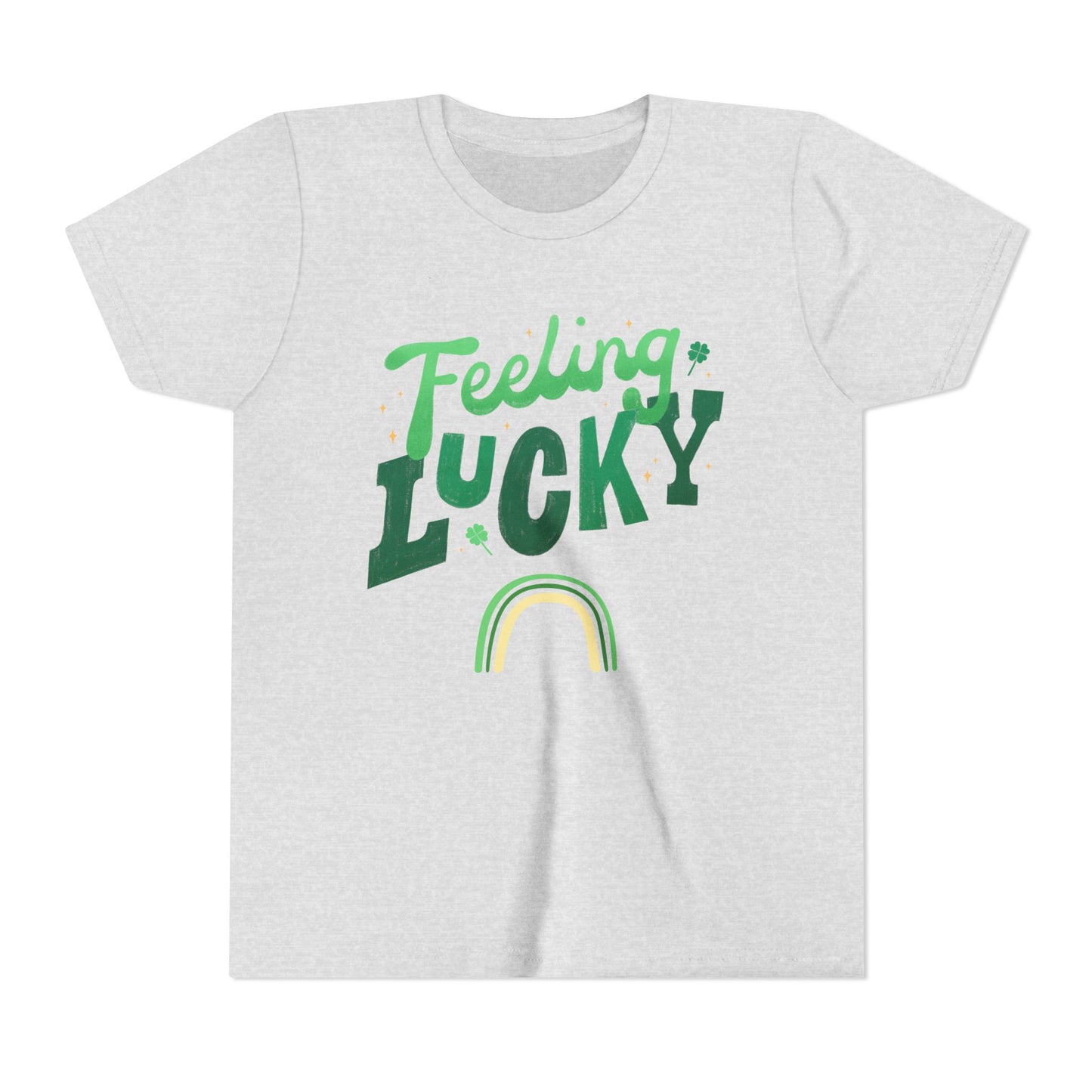 Feeling Lucky rainbow Youth Tee | St. Patrick's Day kids shirt