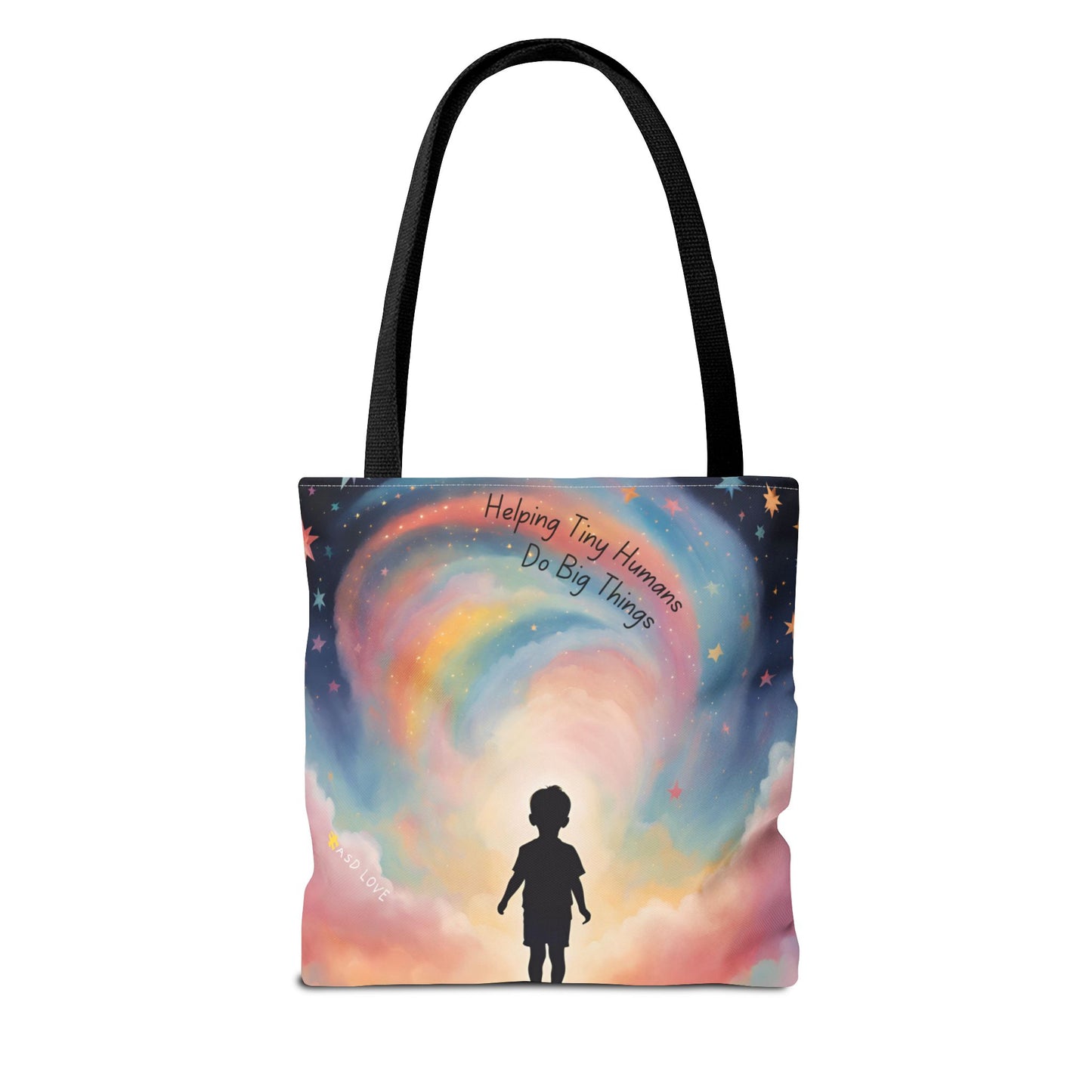 Helping Tiny Humans Do Big Things Tote - Inspiring Kids to Reach for the Stars