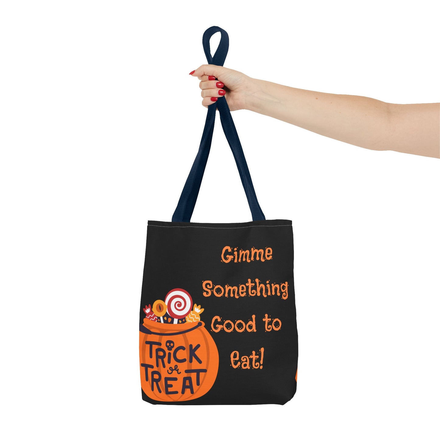 Gimme Something Good to Eat Tote Bag | Halloween Trick-or-Treat Bag | Reusable Candy Bag