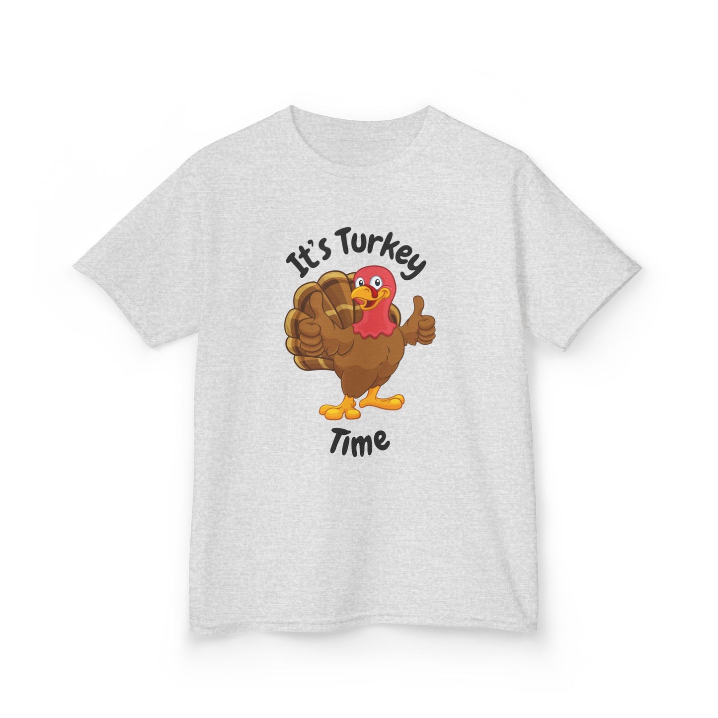It's Turkey Time Kid Tee - Fun Thanksgiving Shirt for Boys and Girls